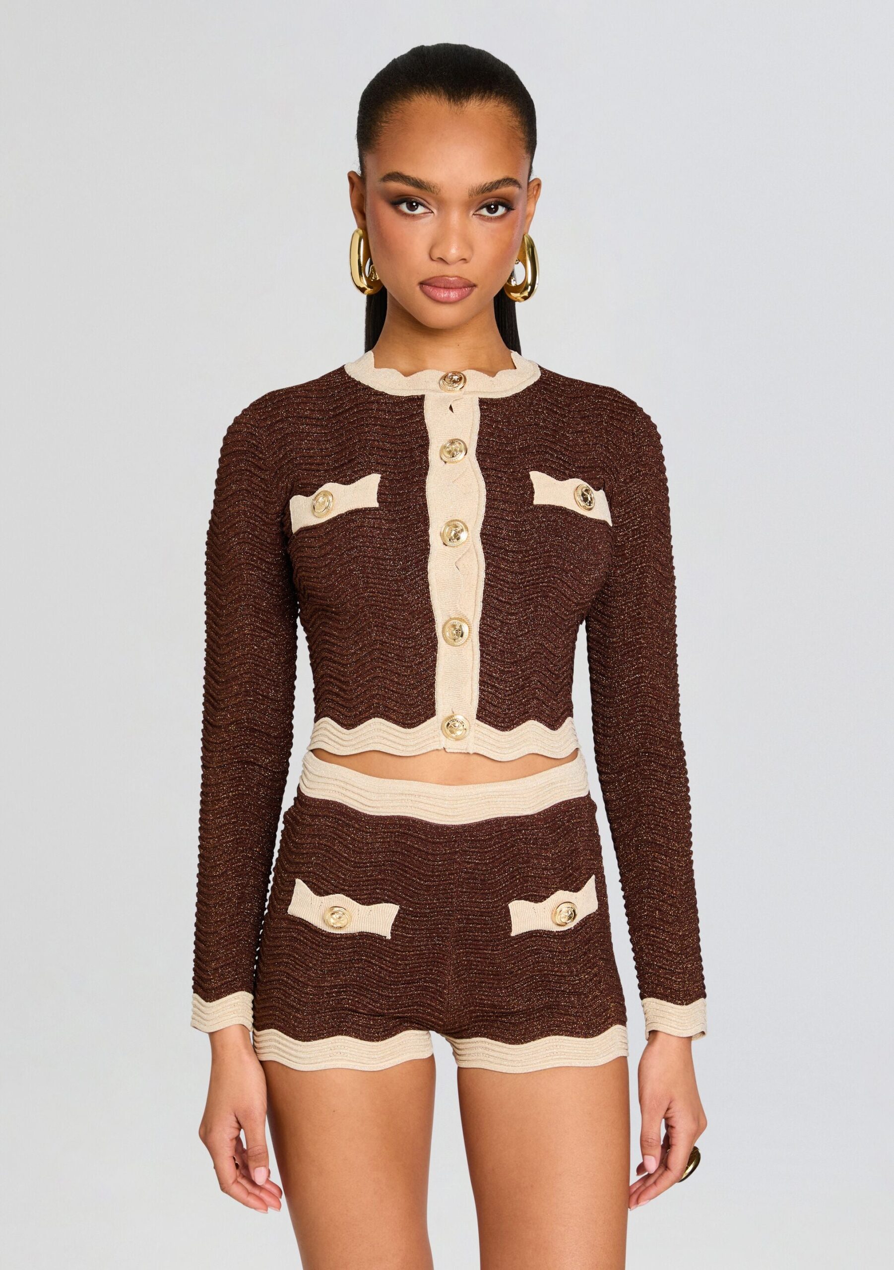 Dafneally Jacket Black Detail Solid