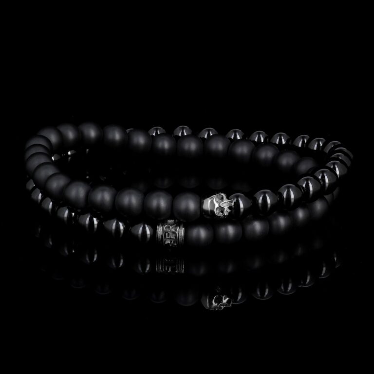Mini Trindad Black edition – bracelet en onyx finitions ruthenium noir