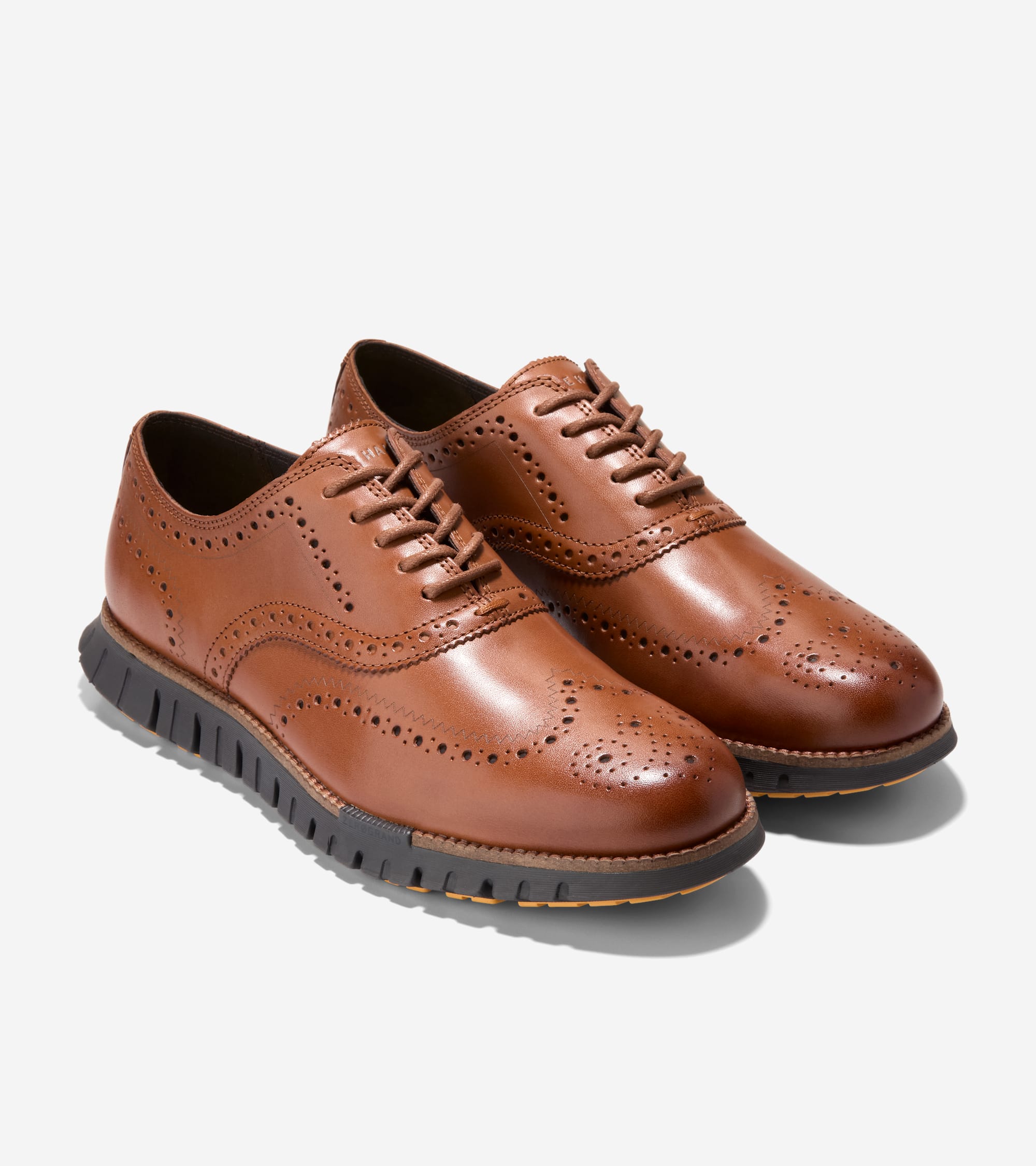 Cole Haan Men's Zerøgrand Remastered Wingtip Oxford Shoes - Brown | Size 12