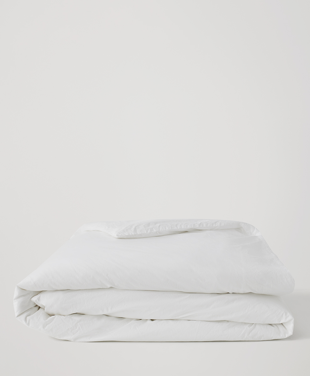 Organic Organic Cool-Air Percale Duvet Cover by pact in White Fair Trade