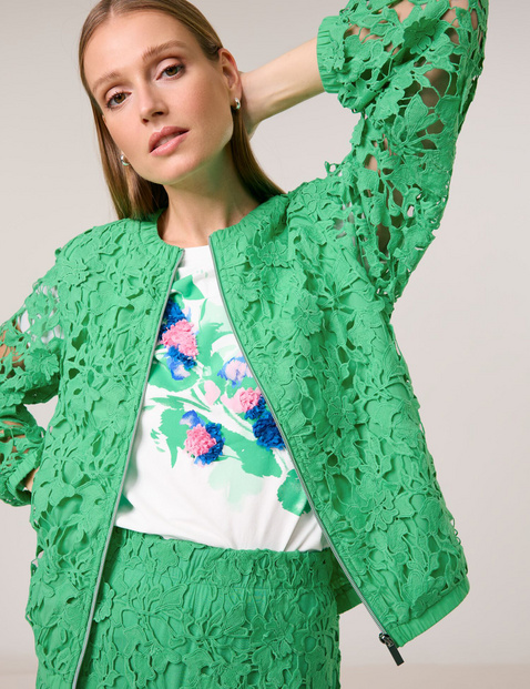 Lace bomber jacket, 48