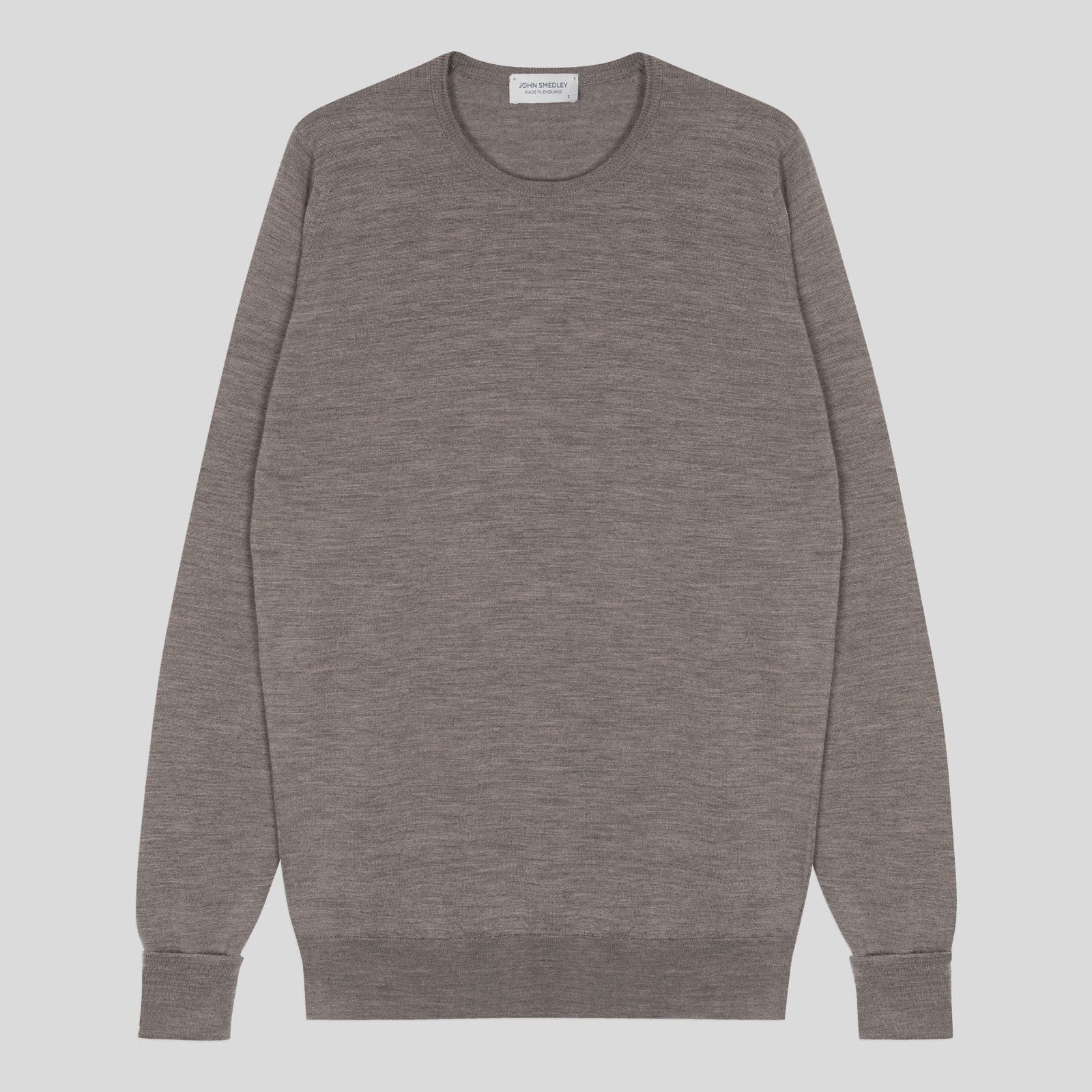 John Smedley - Men's - Marcus Jumper Mushroom, XL - Mushroom - XL