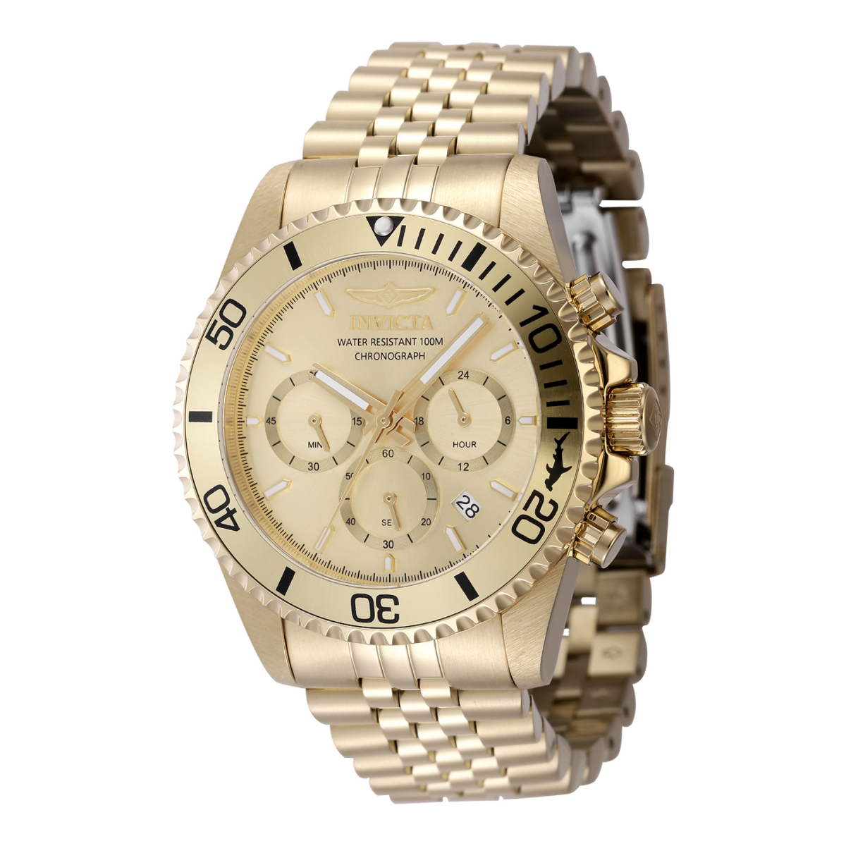 Invicta Pro Diver Titan Men's Watch - 43mm, Gold (48382)