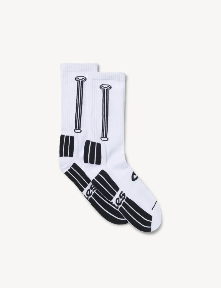Aries Column Socks – White