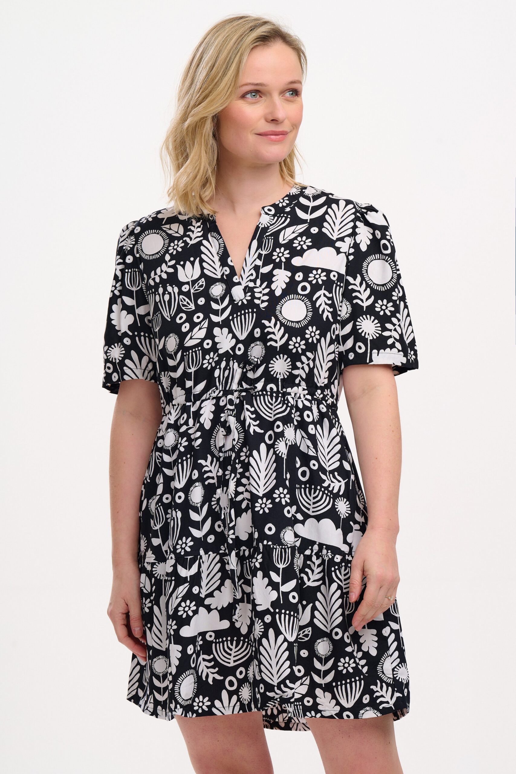 Adelaide Shirt Mini Dress - Brown