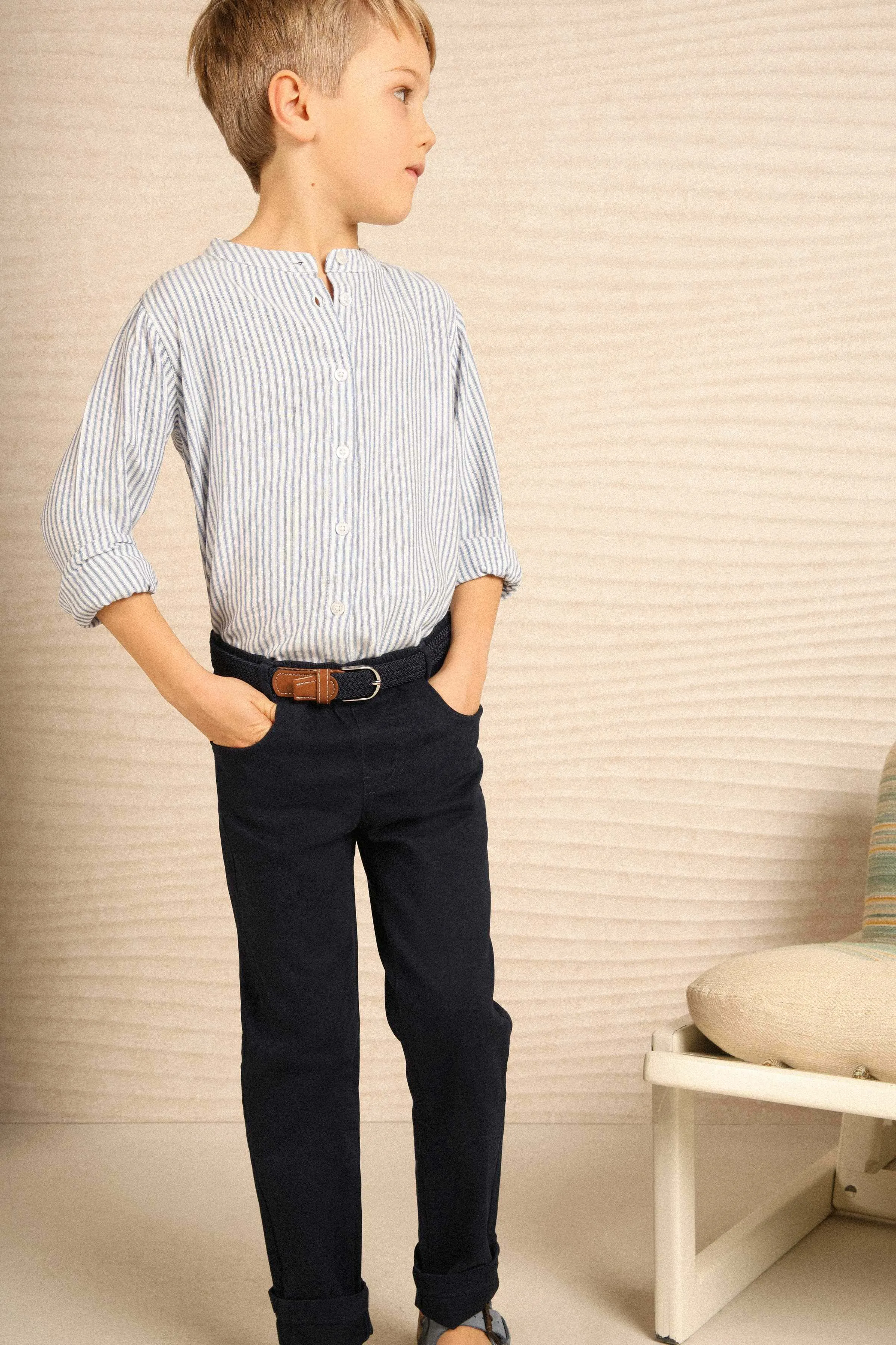 Elasticated pants navy bui NAVY
