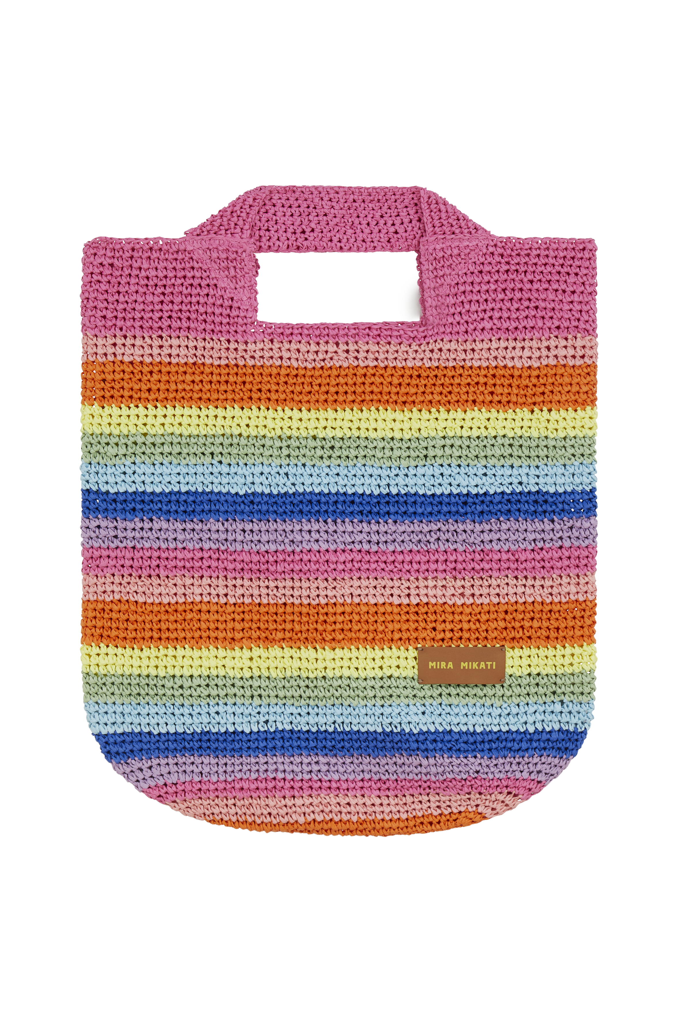 Rainbow Rafia Bag