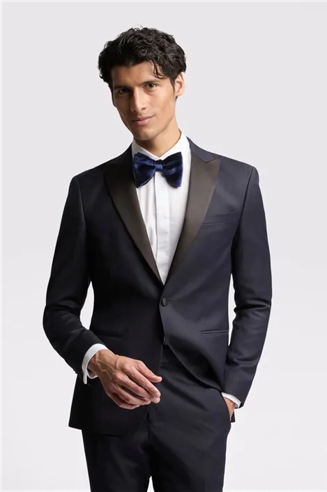 Ted Baker Slim Fit Navy Blue Tuxedo Men's Suit Jacket by Suit Direct