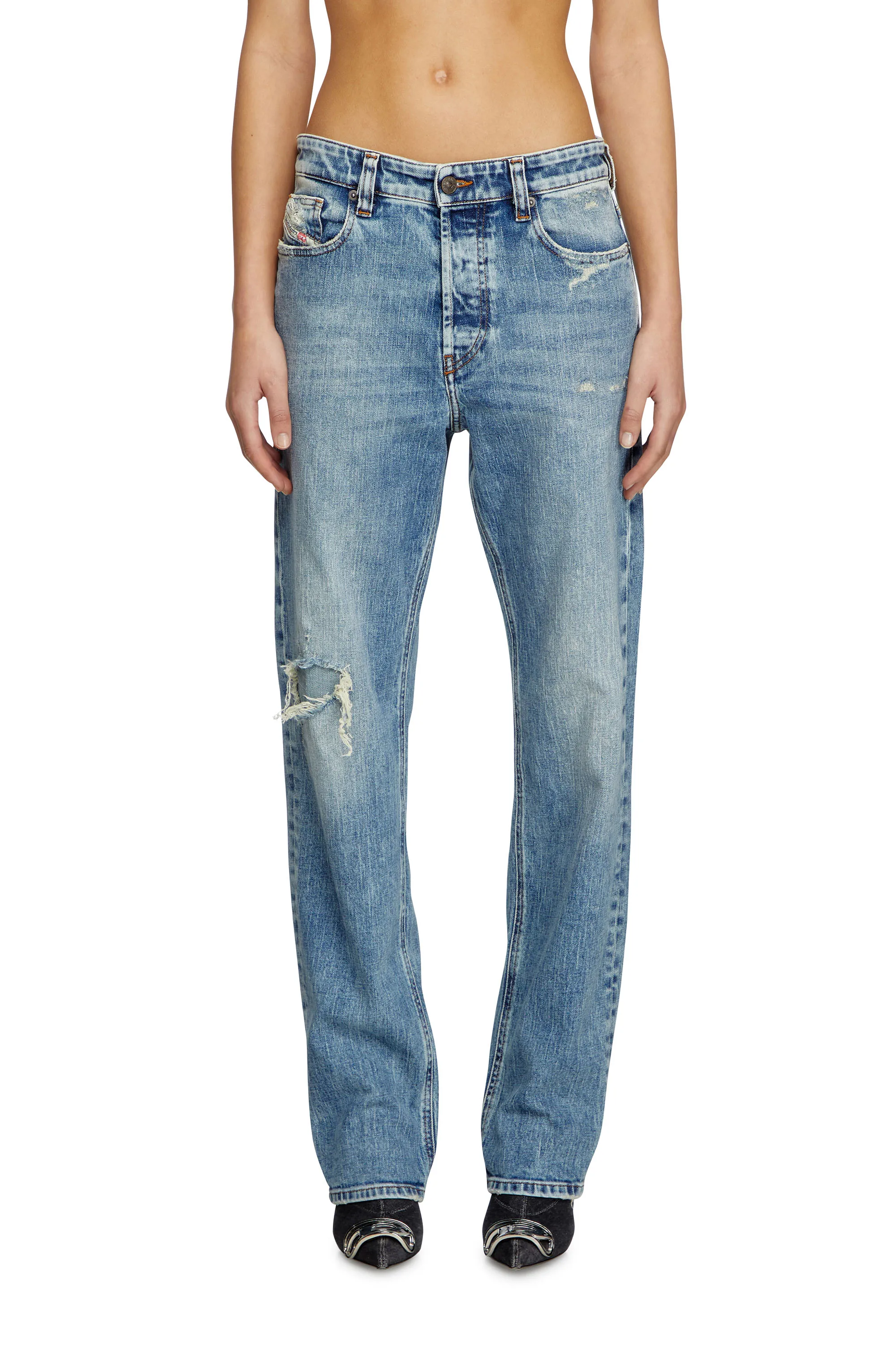 Diesel - Regular Jeans - 1988 D-Ark - Jeans - Woman - Blue