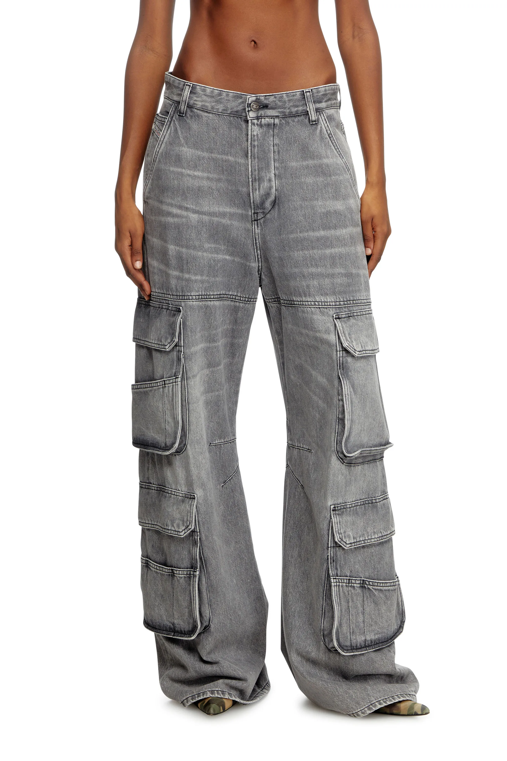 Diesel - Relaxed Jeans - 1996 D-Sire - Jeans - Woman - Grey