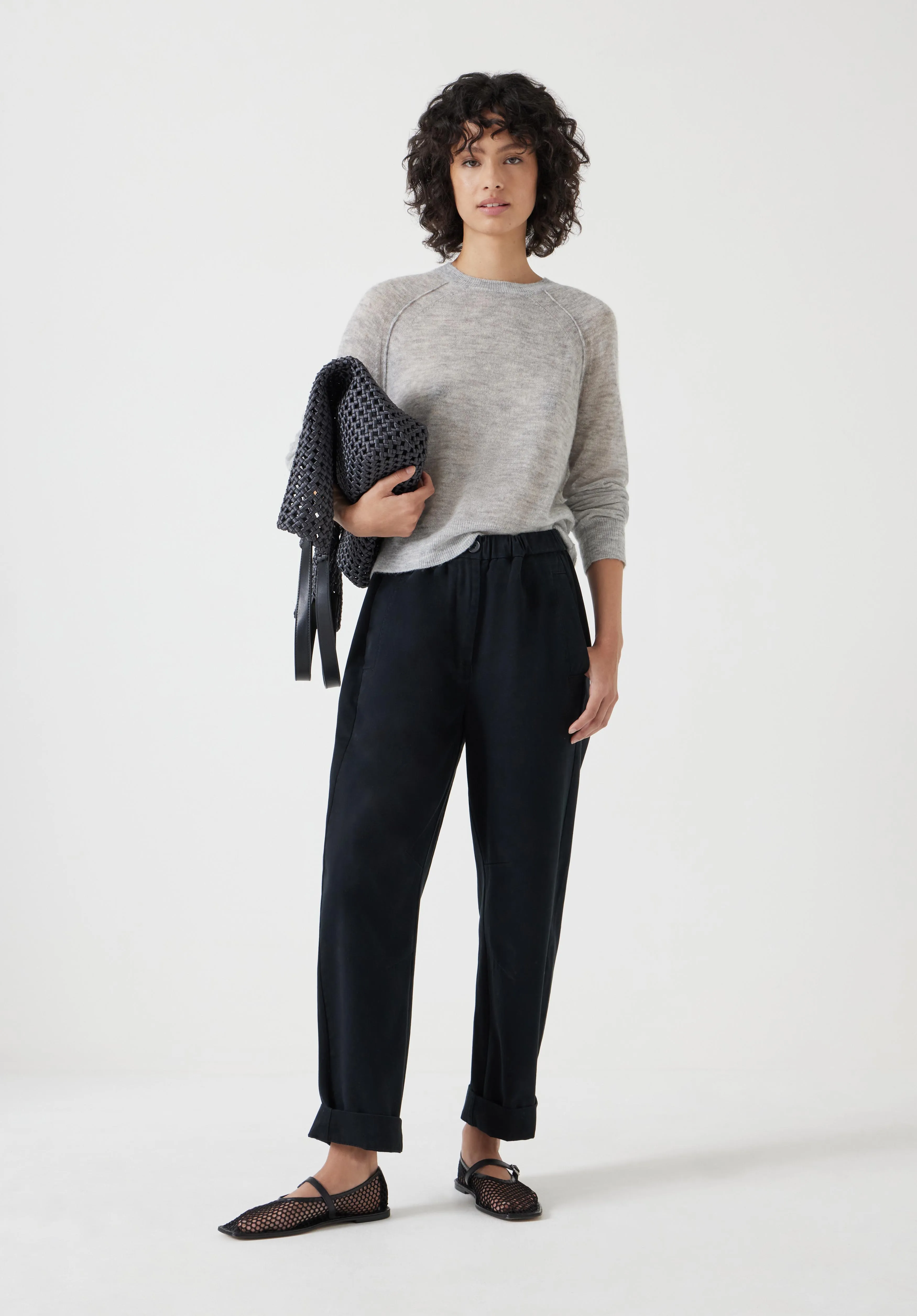 hush Jack Barrel Leg Pull On Trousers