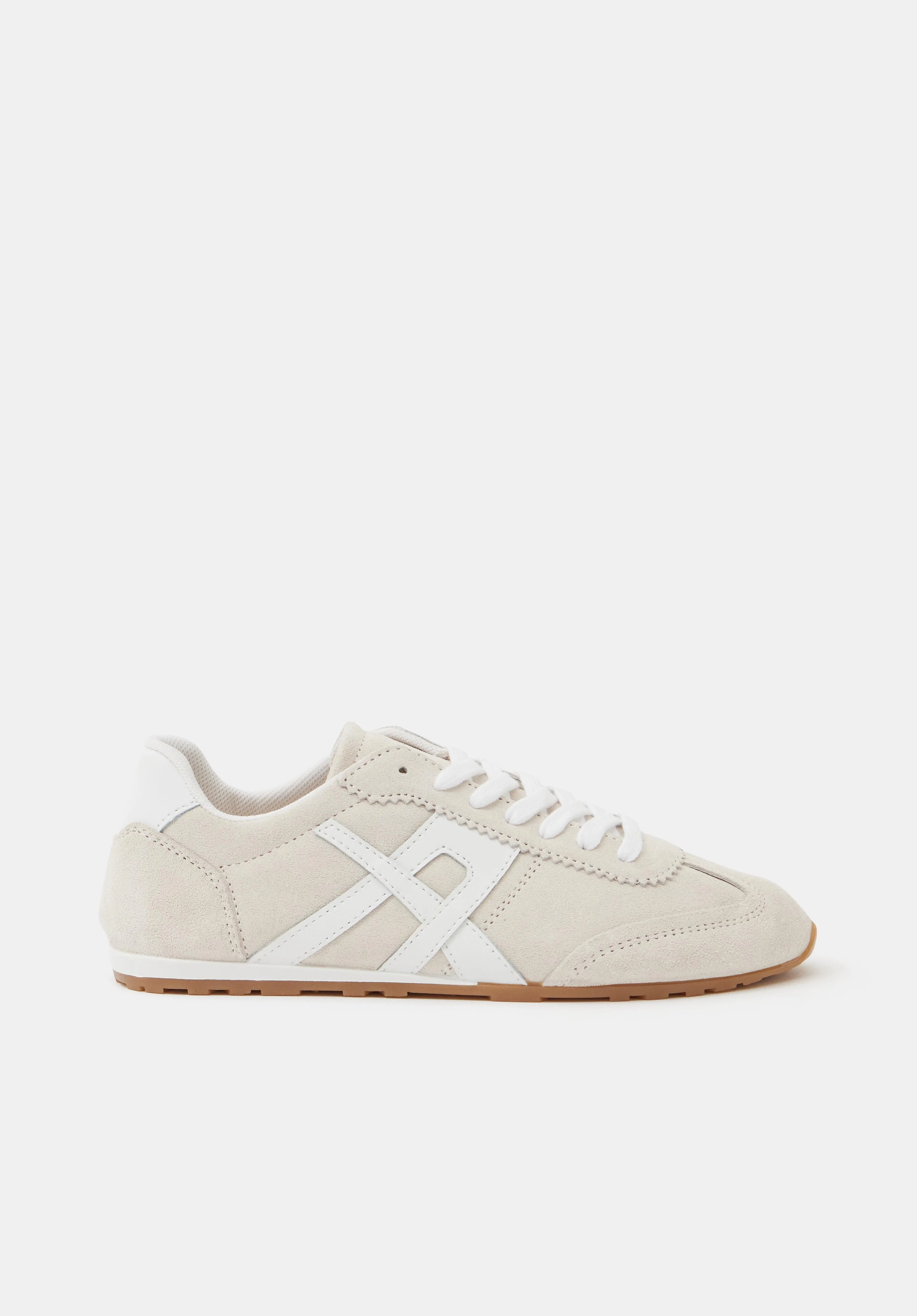 hush Suede Slimline Retro Trainers