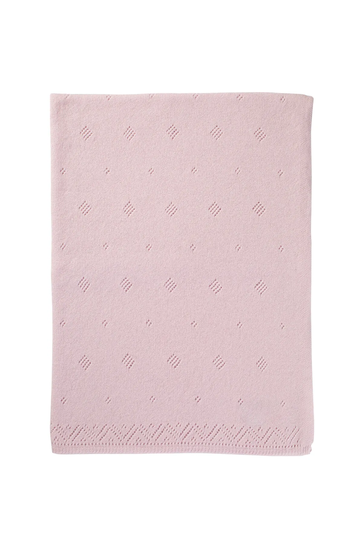 Pointelle Cashmere Baby Blanket