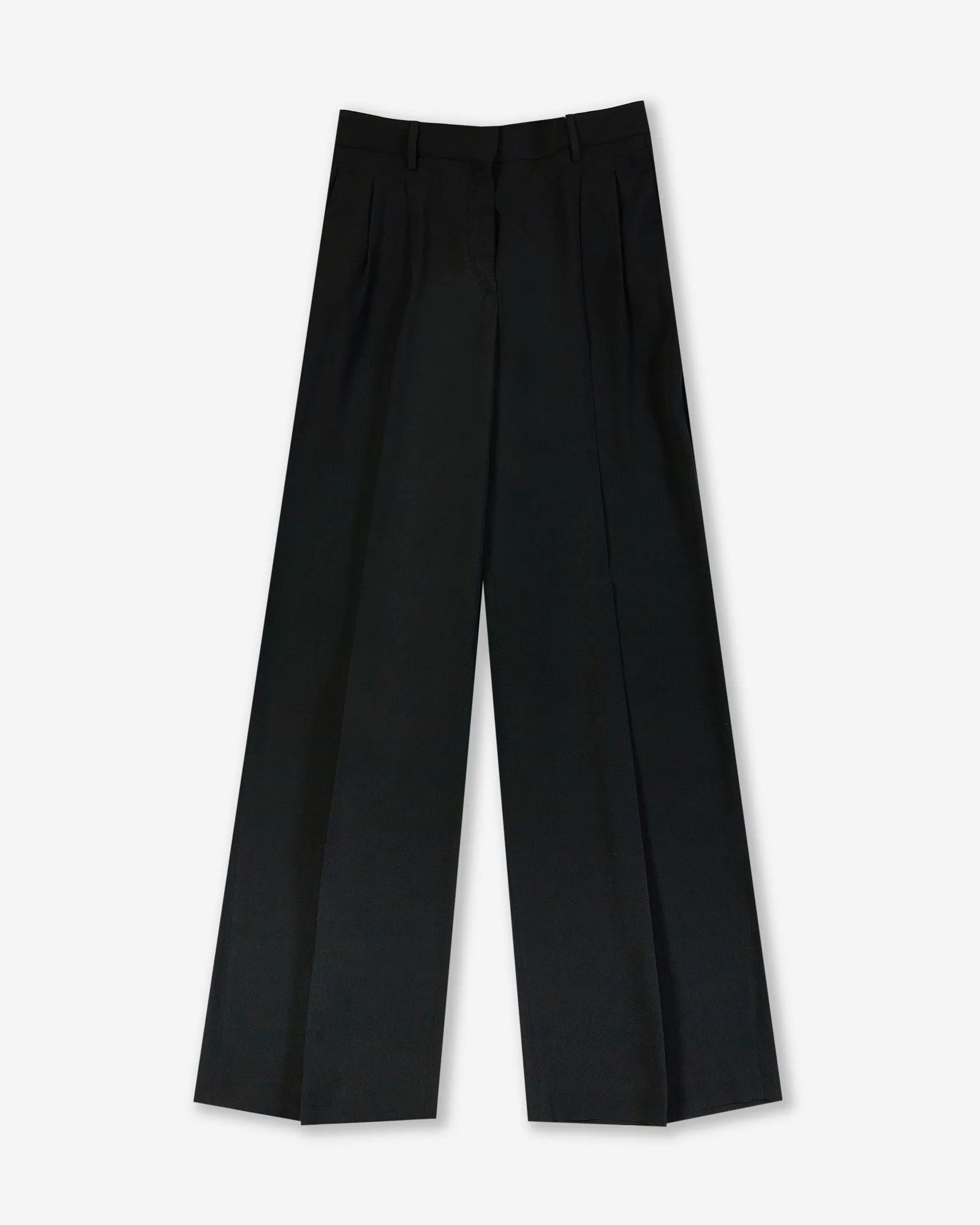 Silk and acetate crêpe de chine trousers