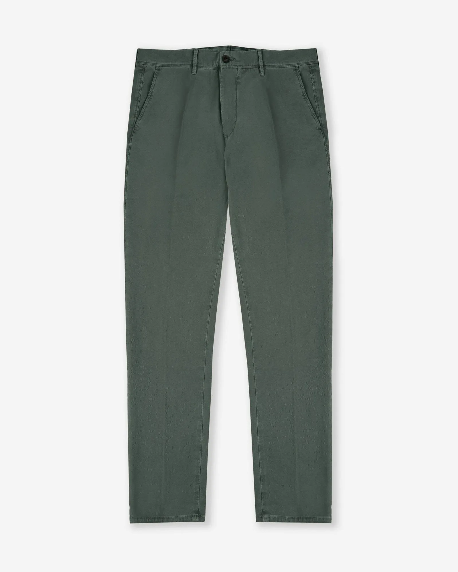 Slim-fit panama cotton trousers