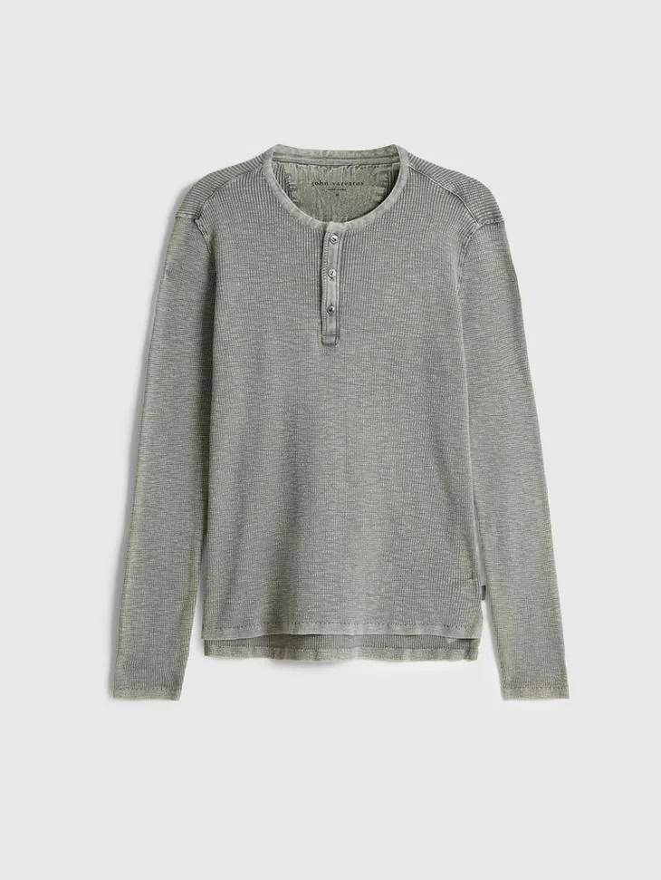 John Varvatos MEMPHIS WAFFLE HENLEY