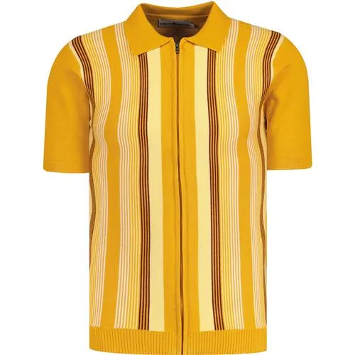 Capitol MADCAP ENGLAND Mod Stripe Zip Polo (GG)