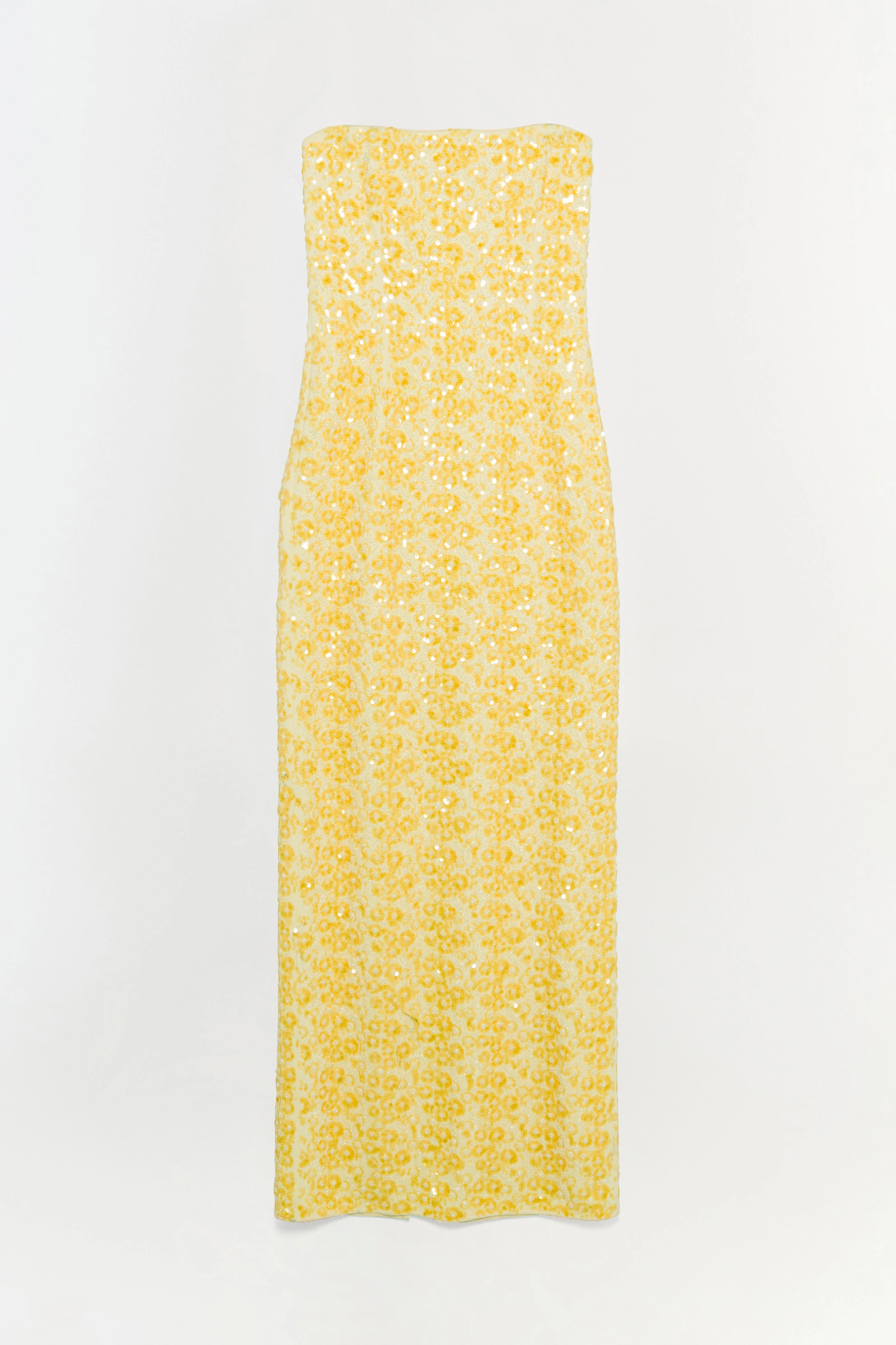 Savia Strapless Embellished Gown