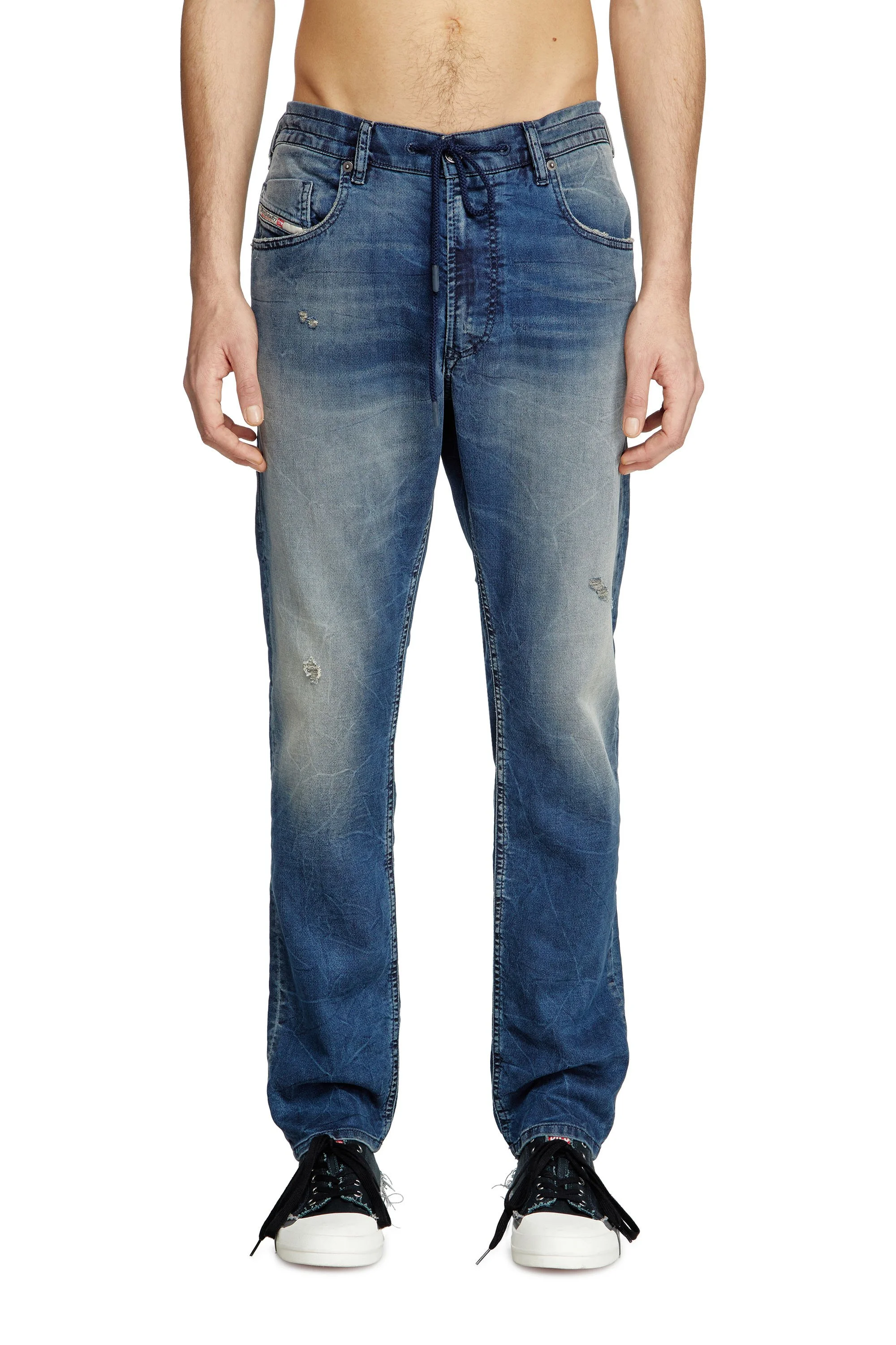 Diesel - Regular 2032 D-Krooley Joggjeans® - Jeans - Man - Blue