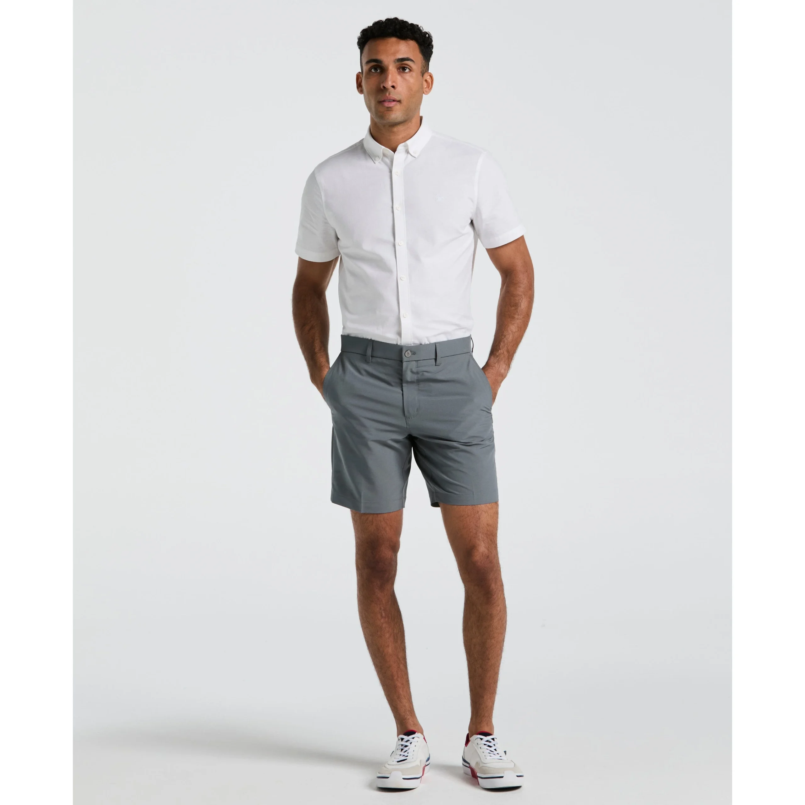 8" Technical Flat Front Golf Short