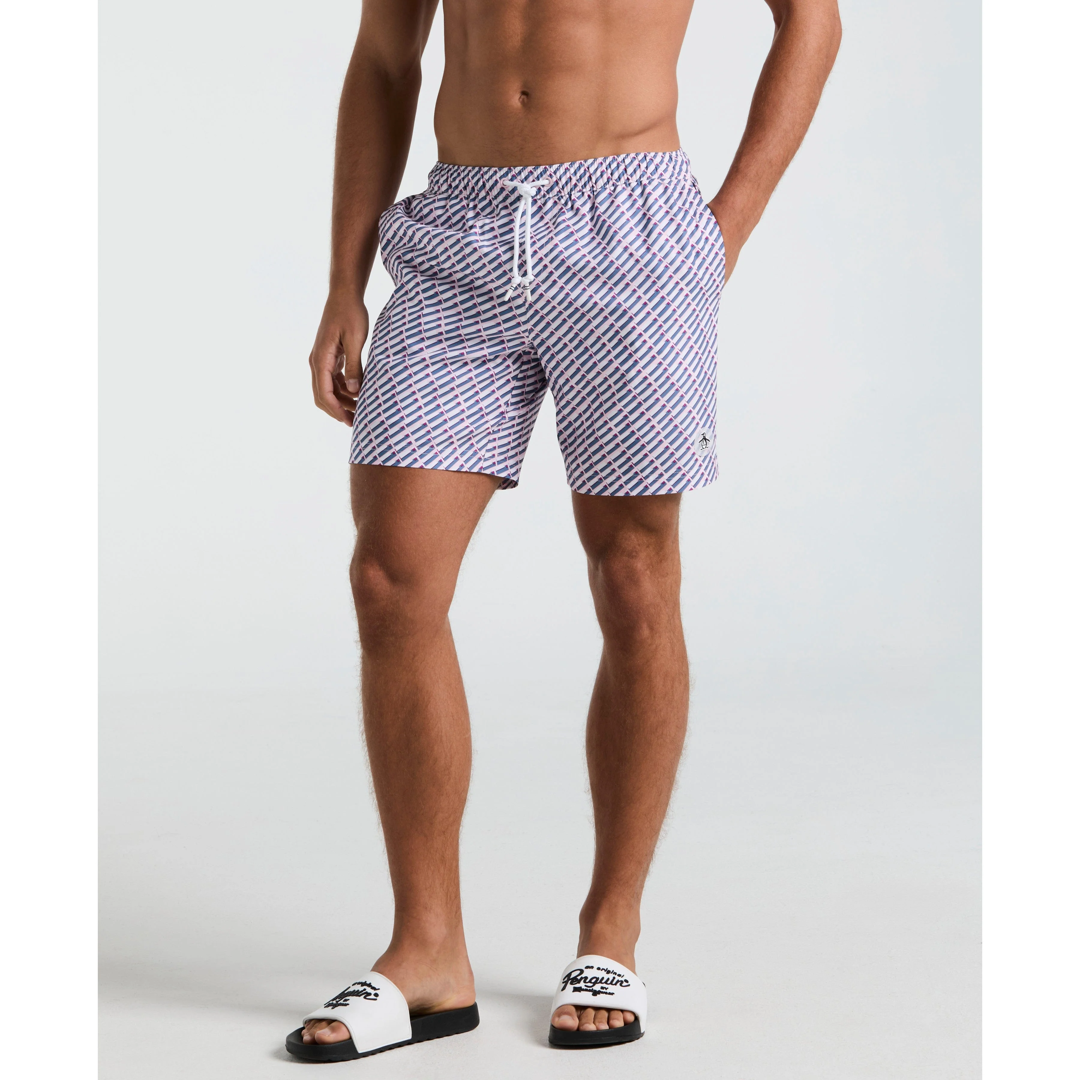 7" Geo Print Swim Short