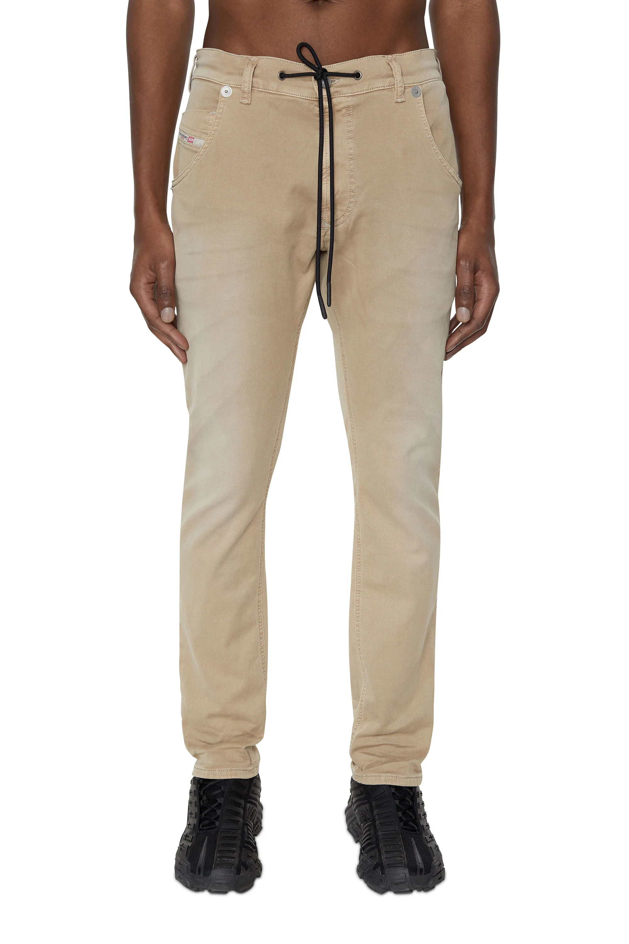 Diesel - Regular 2030 D-Krooley Joggjeans® - Jeans - Man - Beige
