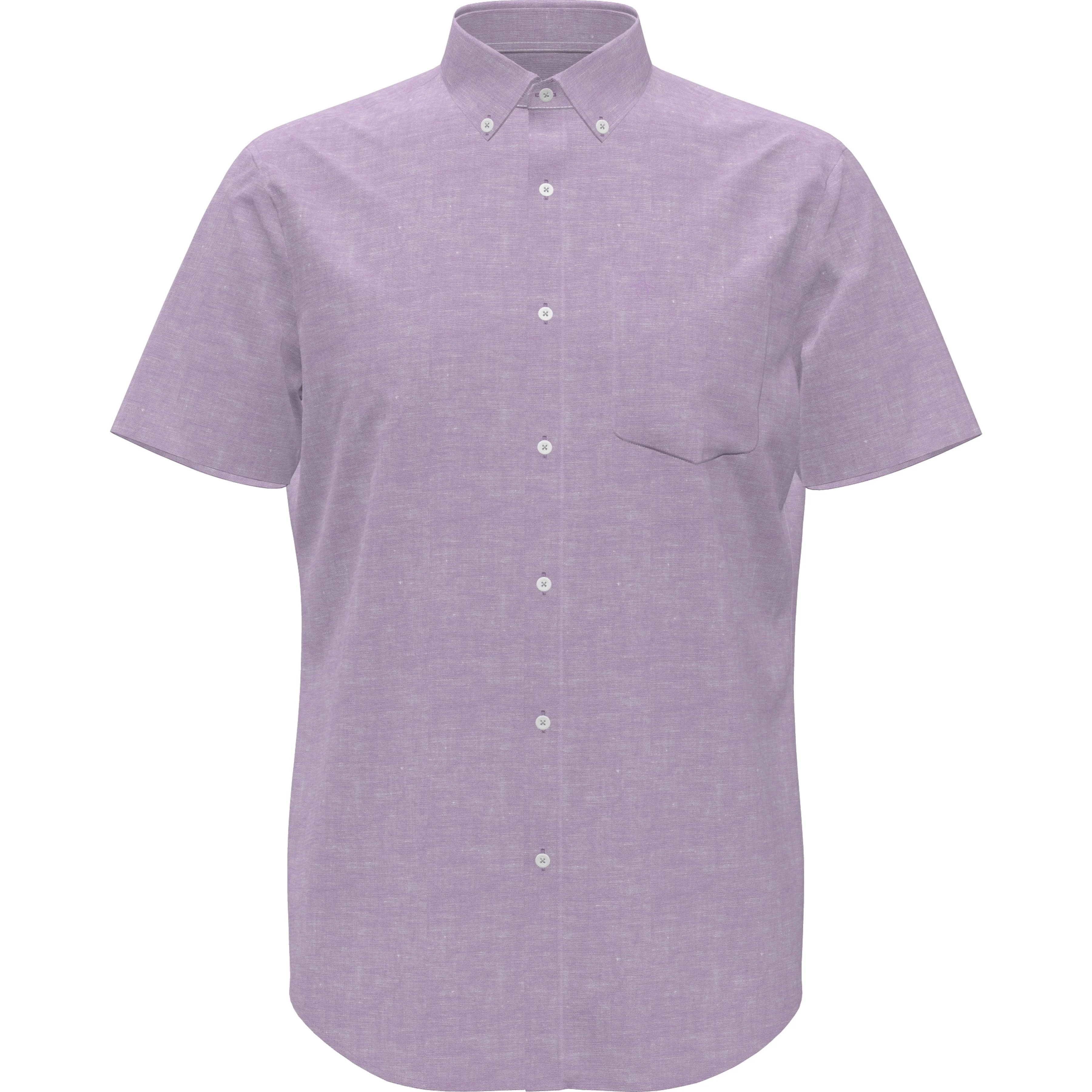 Linen Blend Button-Down Shirt