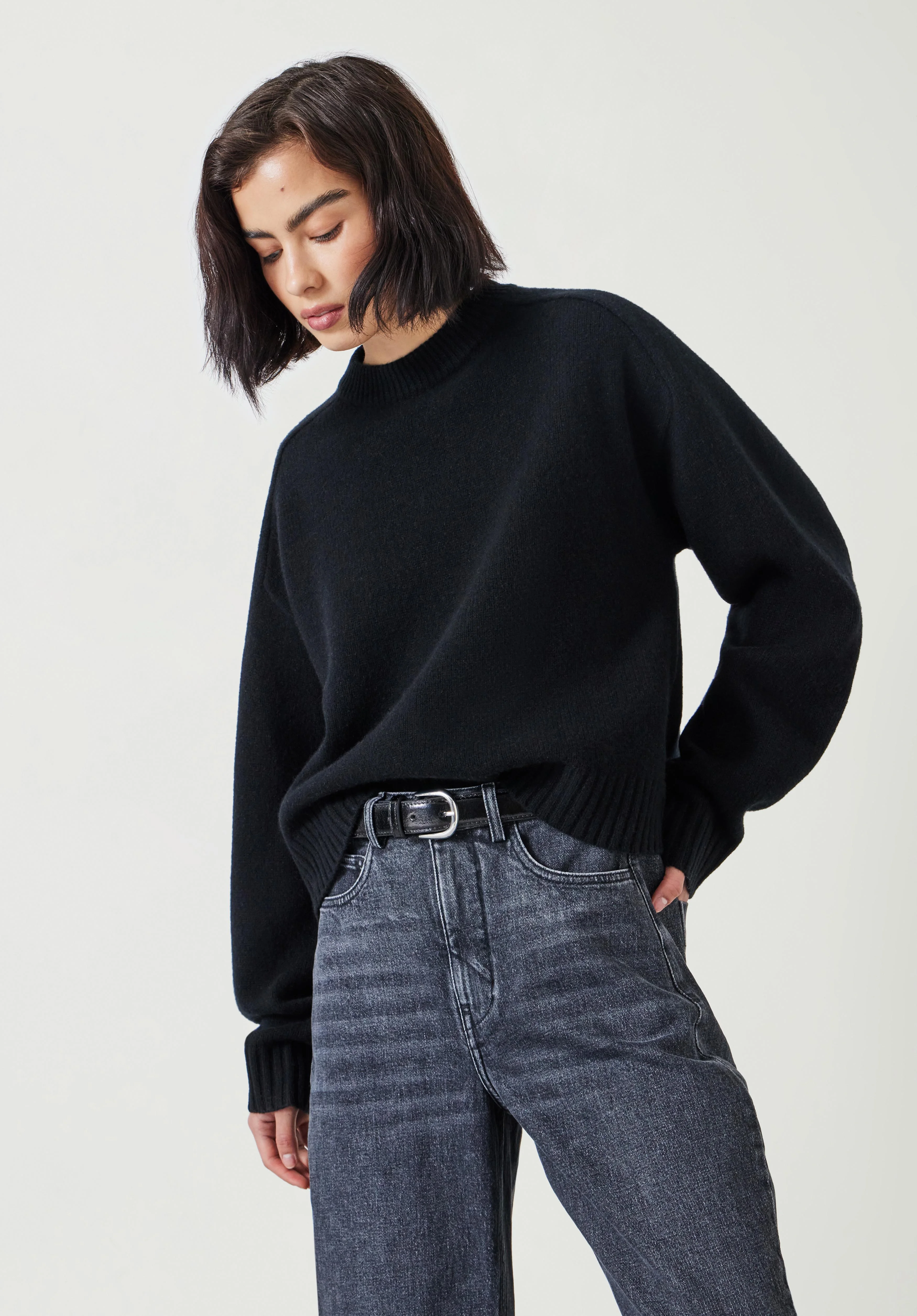 hush Nina Merino Wool Crew Jumper