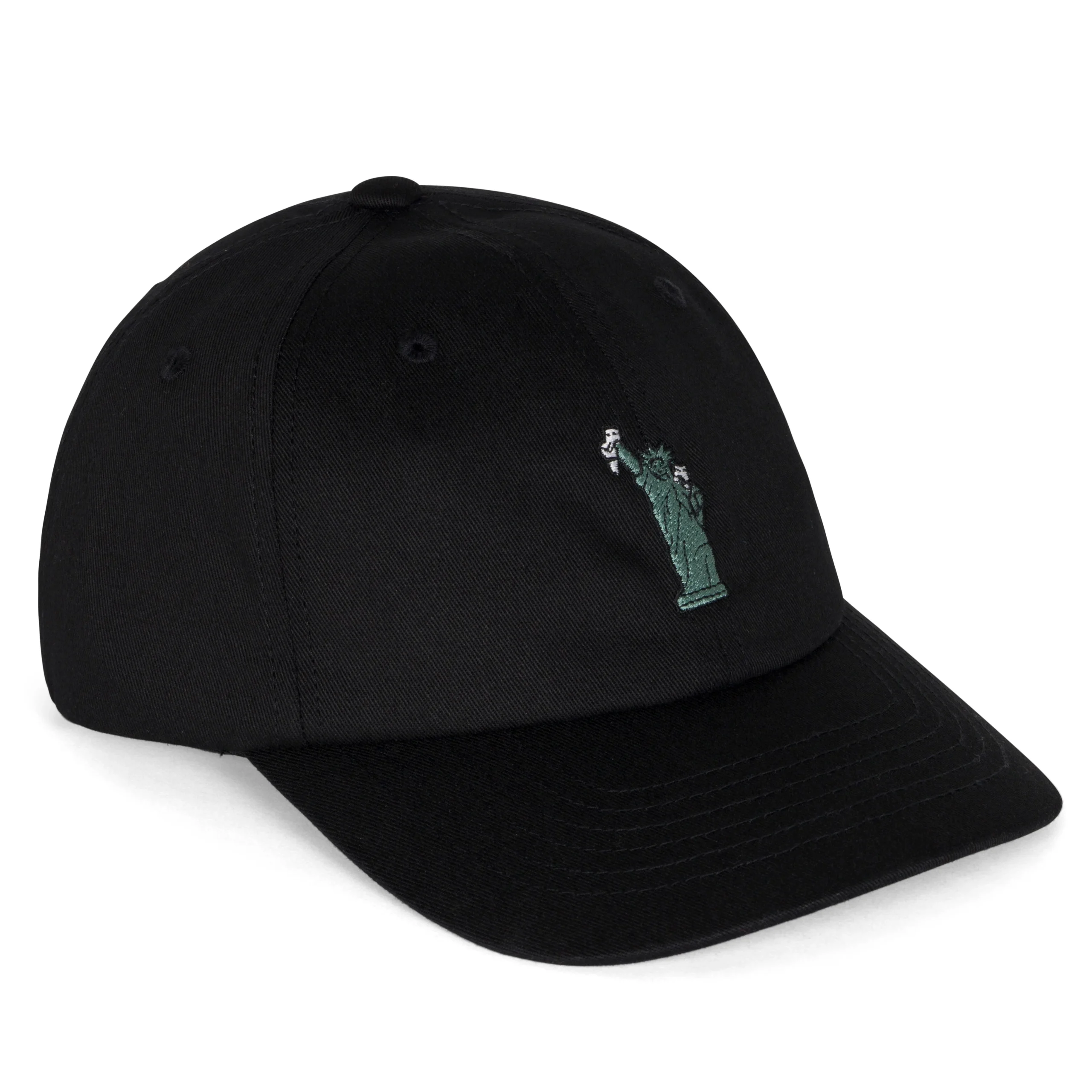 Liberty 6 Panel Hat (Black)