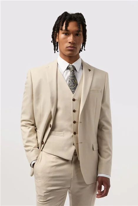 Antique Rogue Slim Fit Blake Ecru Beige Men's Suit Jacket