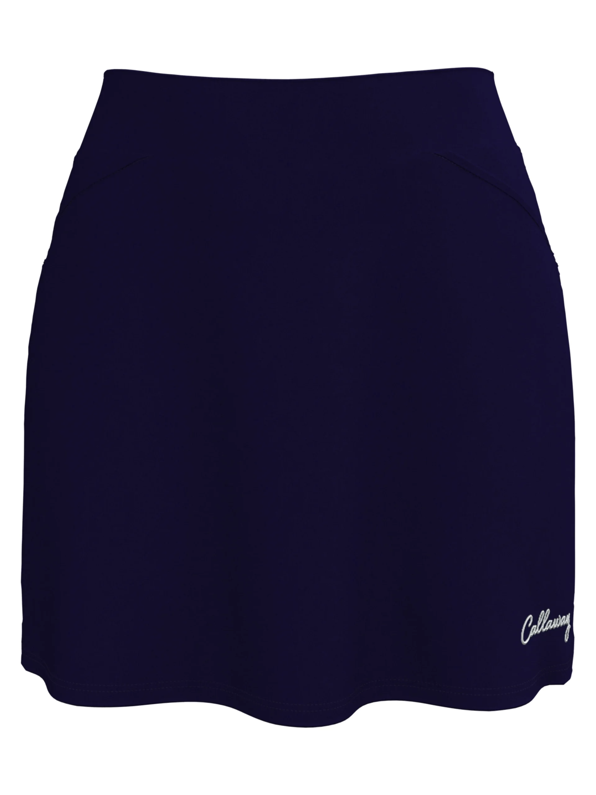 Womens 16" Double Ruffle Logo Golf Skort
