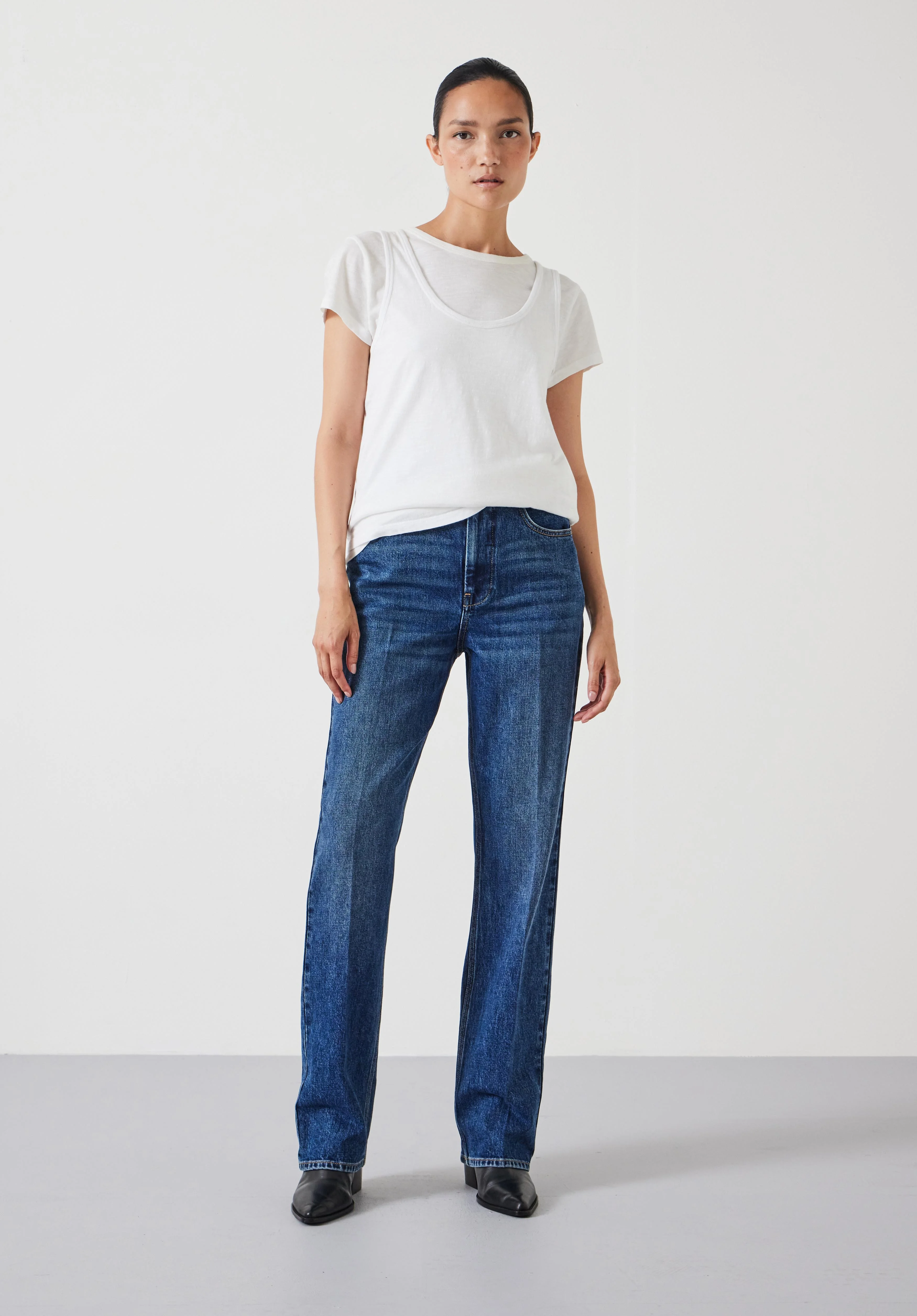 hush Elliot High Waisted Straight Jeans