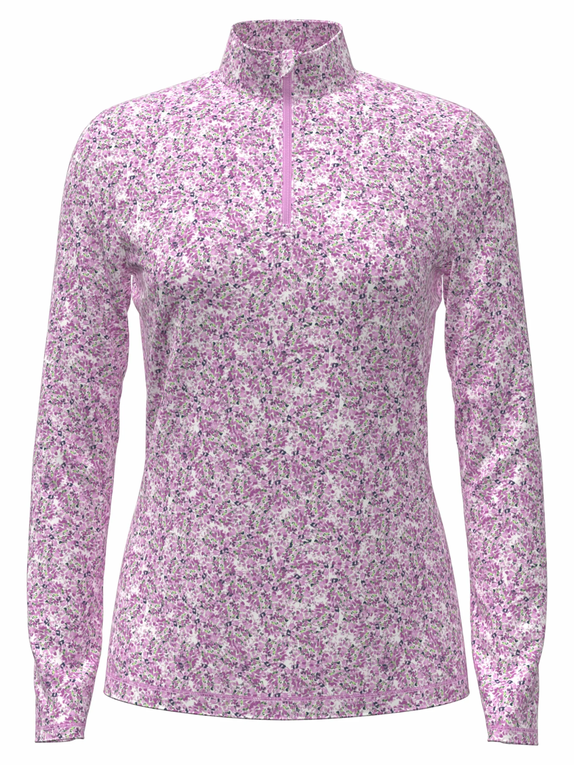 Womens Mini Floral Printed Polo
