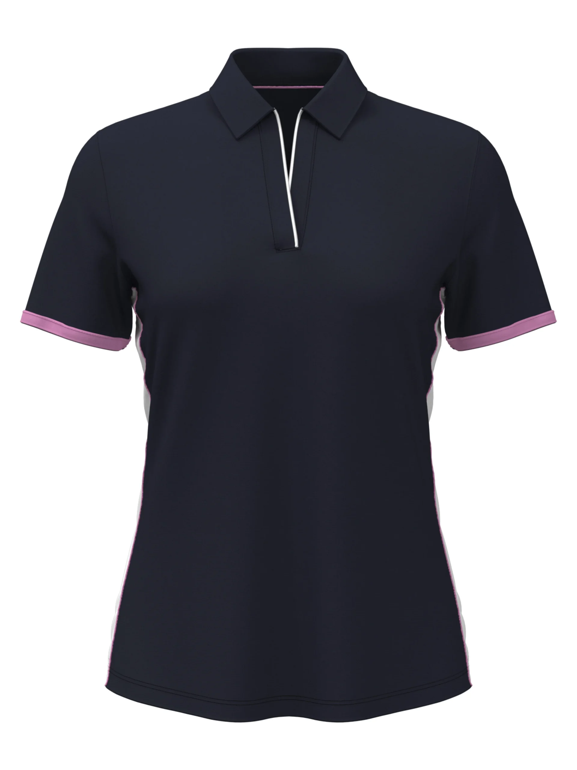 Womens Color Block Golf Polo