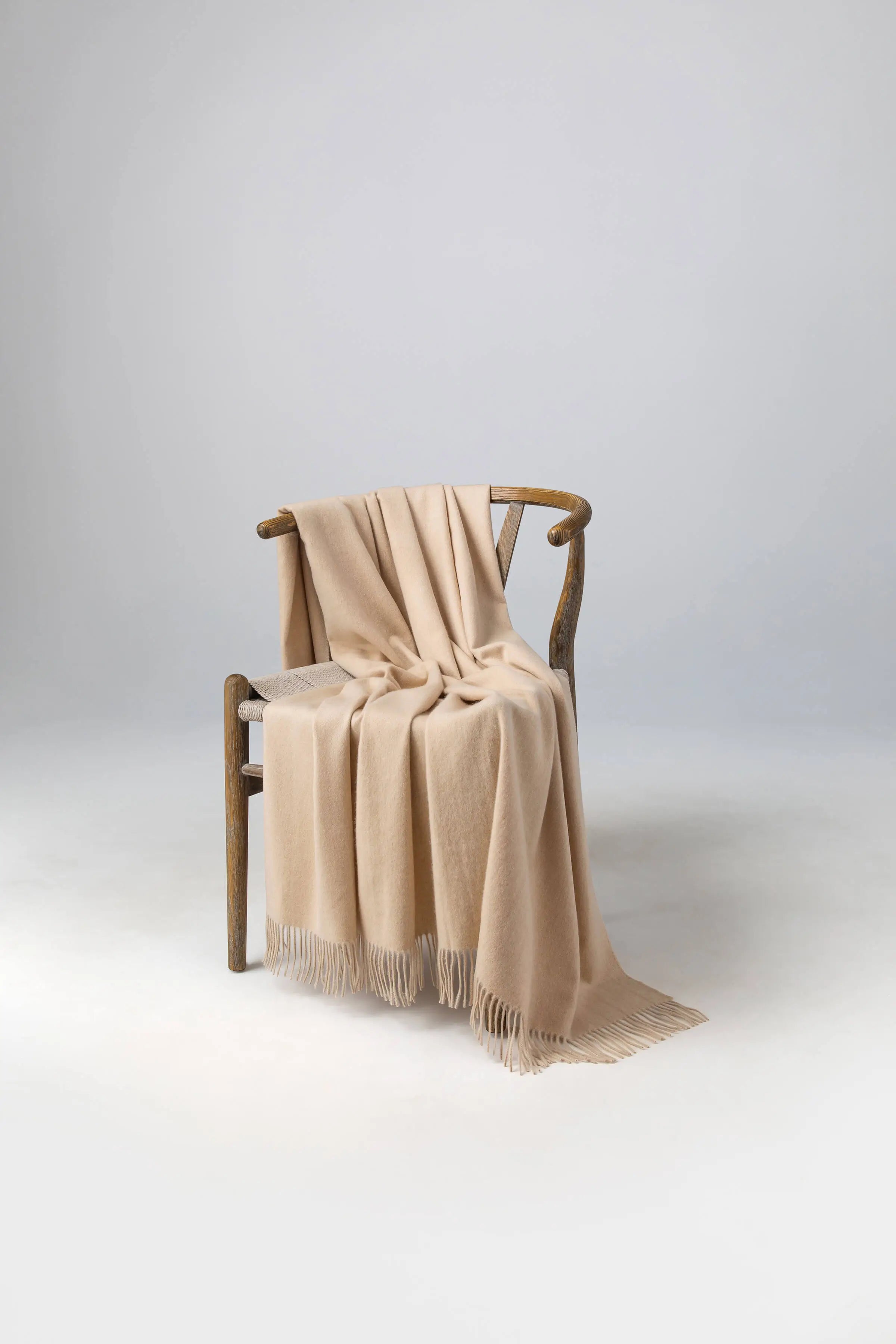 Blonde Cashmere Throw