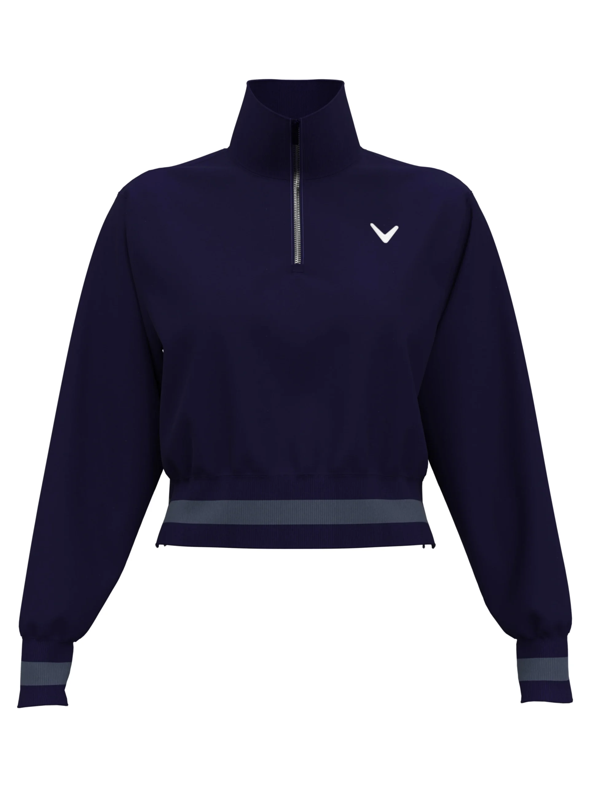 Womens Lightweight Cropped 1/4 Zip Golf Jacket