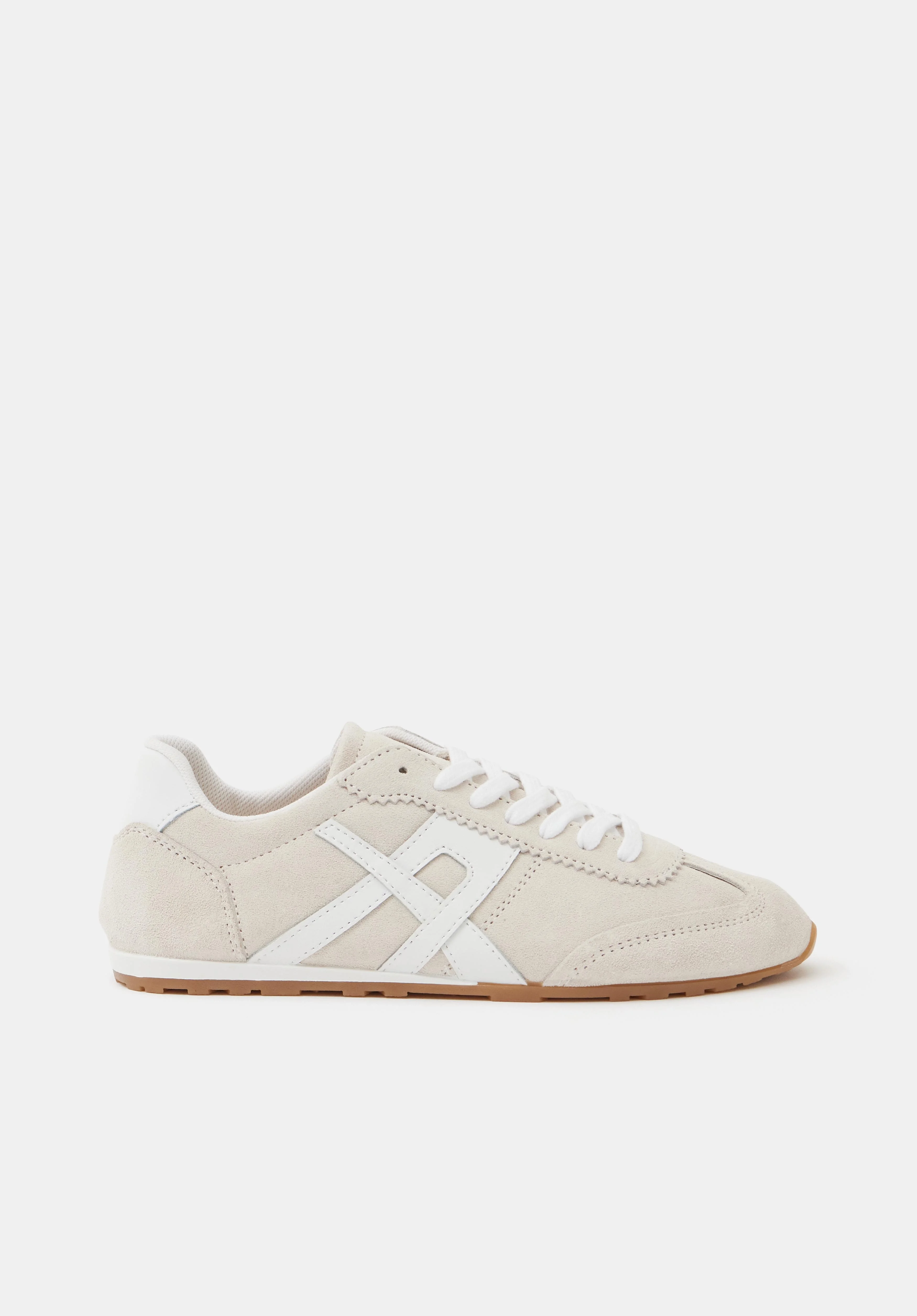 hush Suede Slimline Retro Trainers