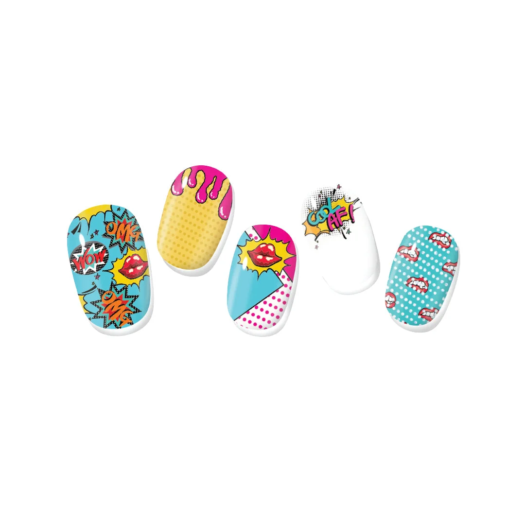 Gel Nail Kit - Comic Strip