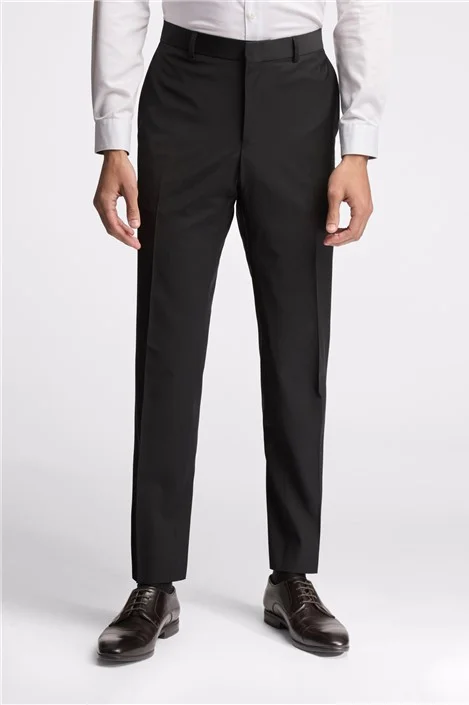 Ted Baker Slim Fit Black Panama Men's Suit Trousers