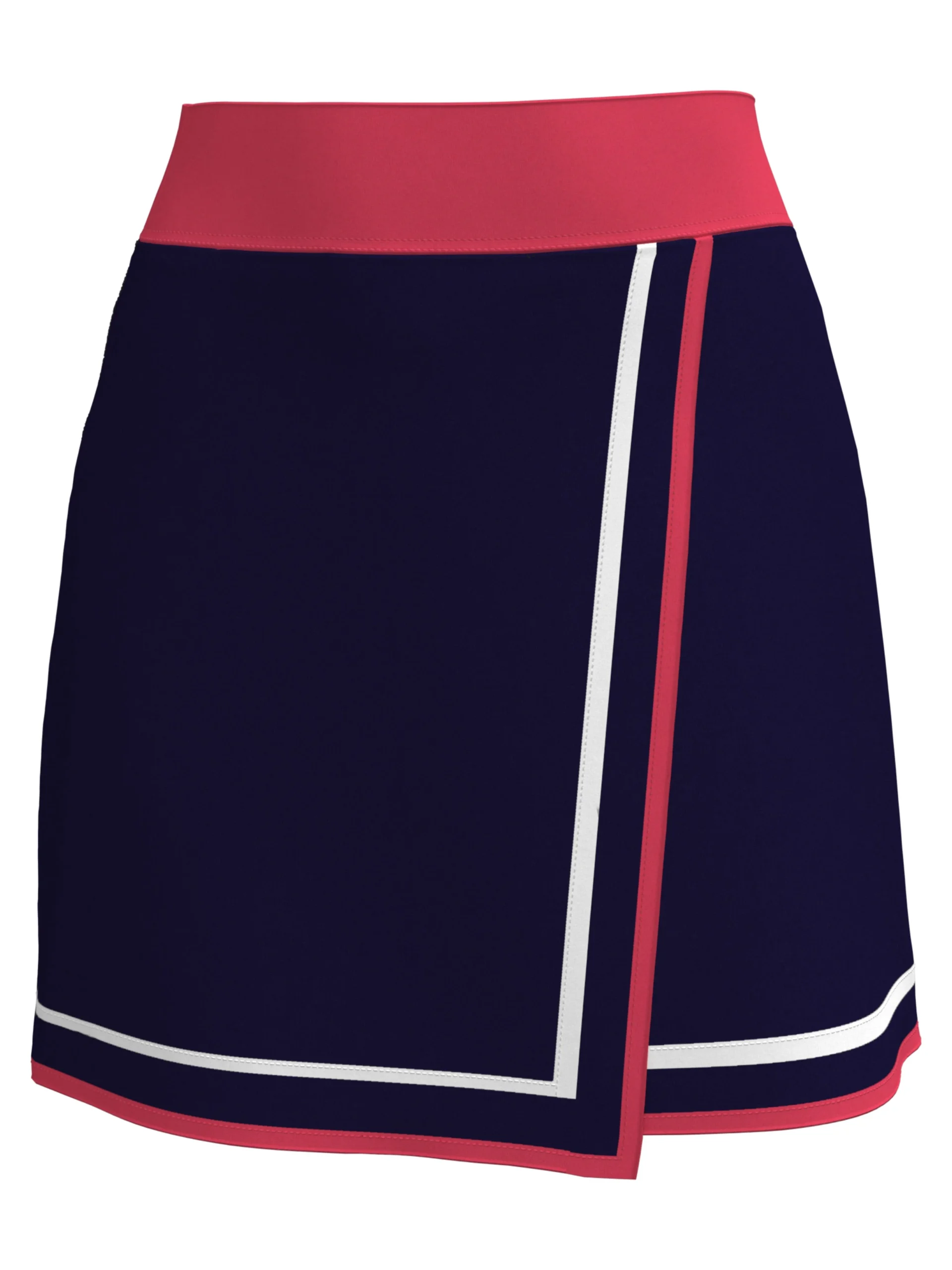 Womens Color Block Wrap Golf Skort