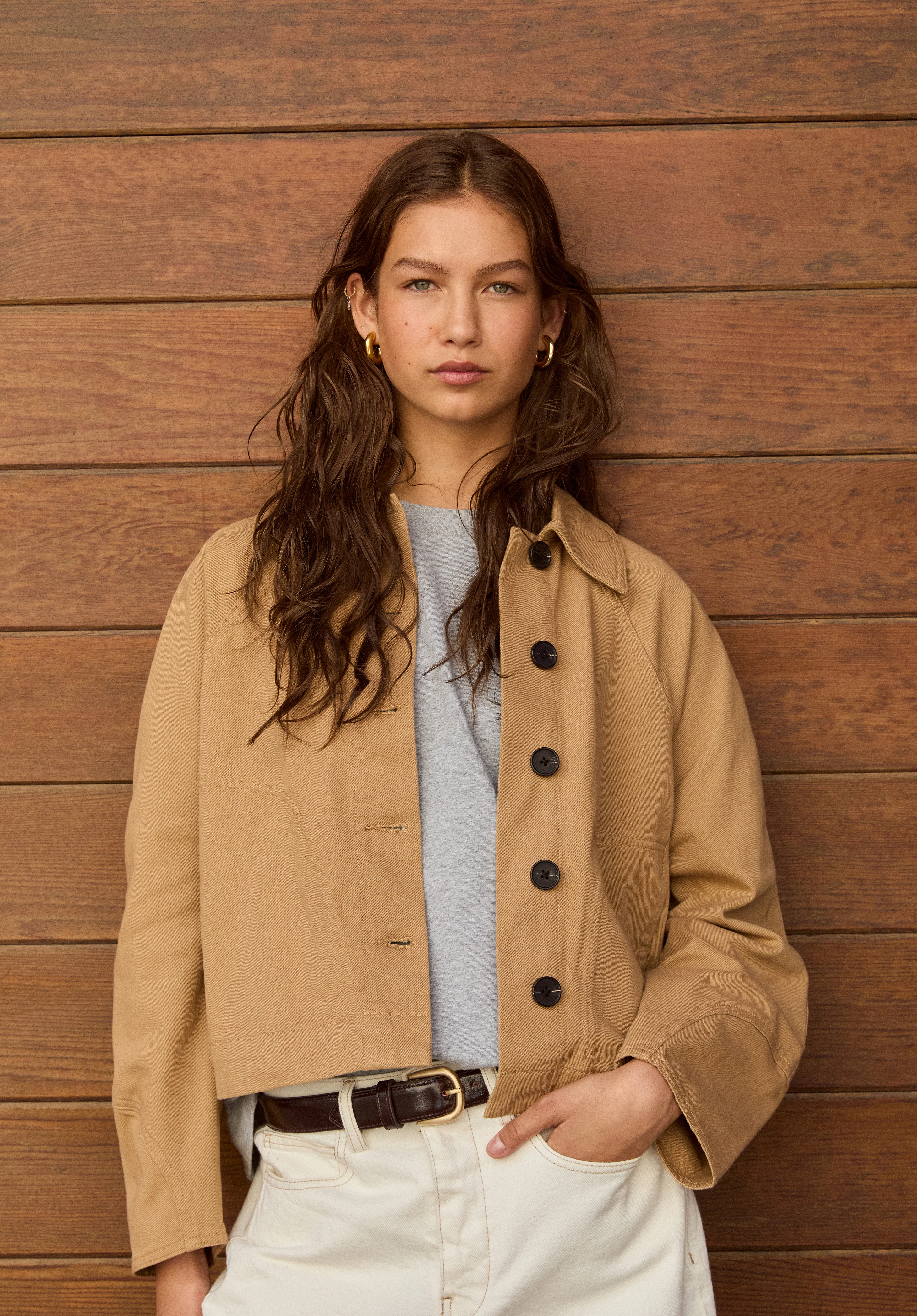hush Barrel Sleeve Swing Jacket
