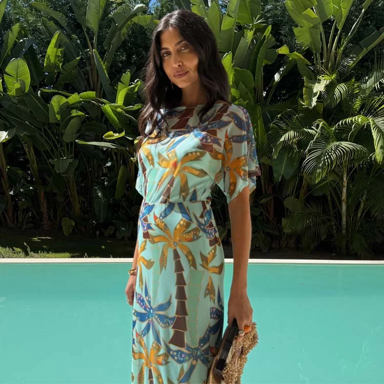 Azura Palms Mesh Tilly Dress