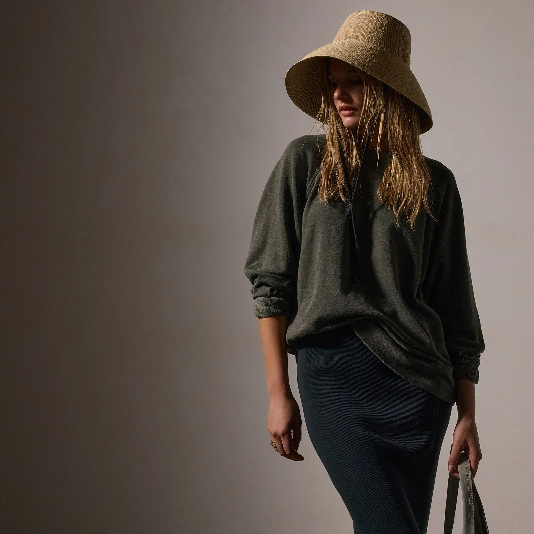 Vintage French Terry Relaxed Sweatshirt - Granite Pigment