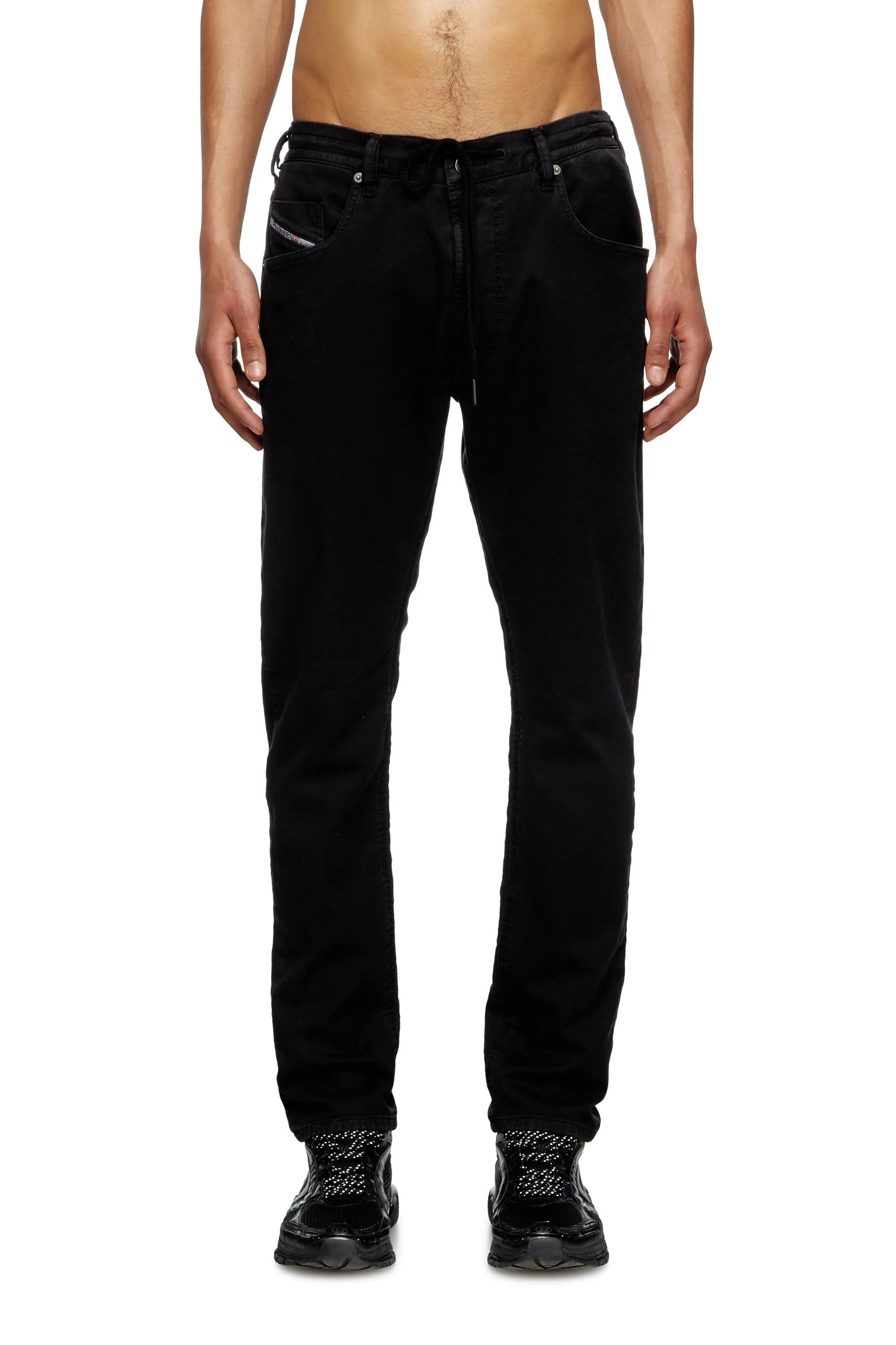 Diesel - Regular 2030 D-Krooley Joggjeans® - Jeans - Man - Black
