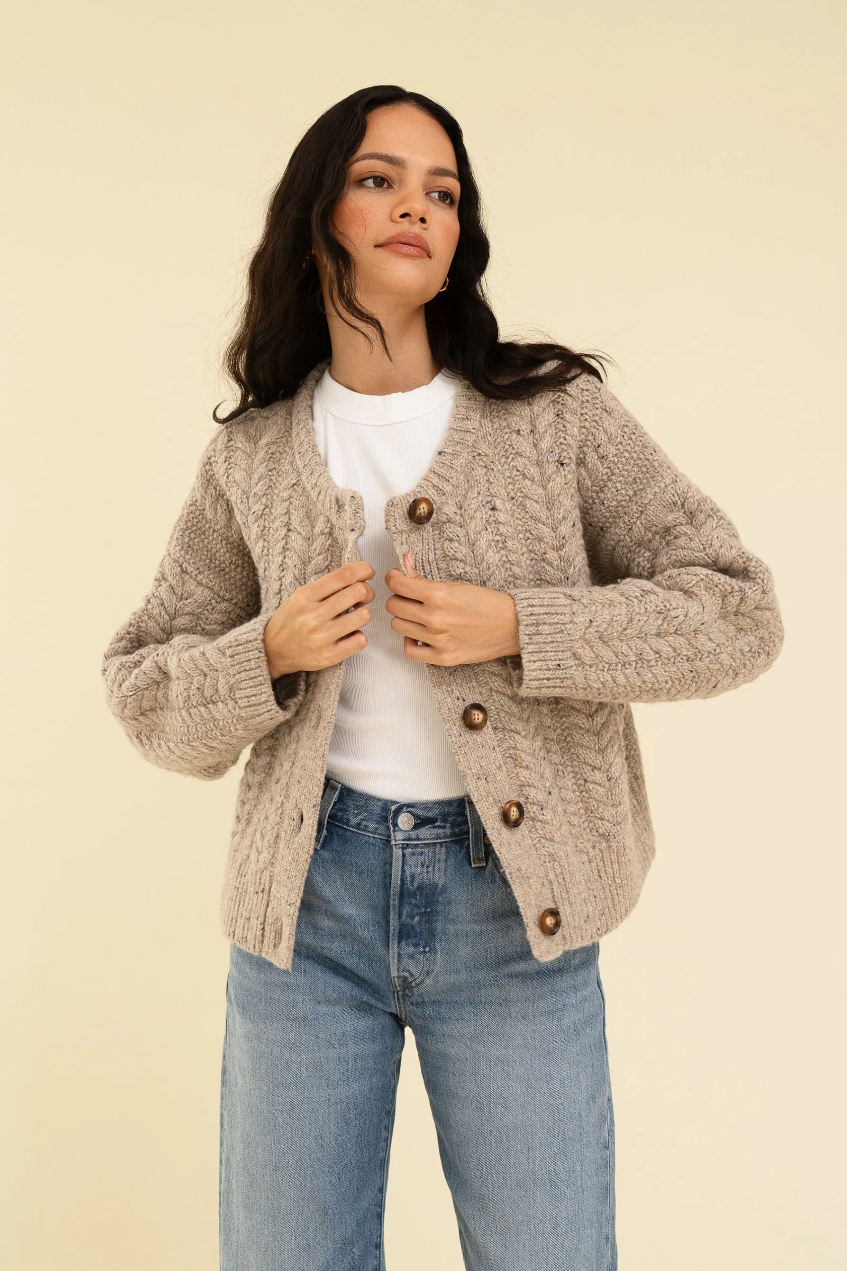 SLOAN CARDIGAN - OAT