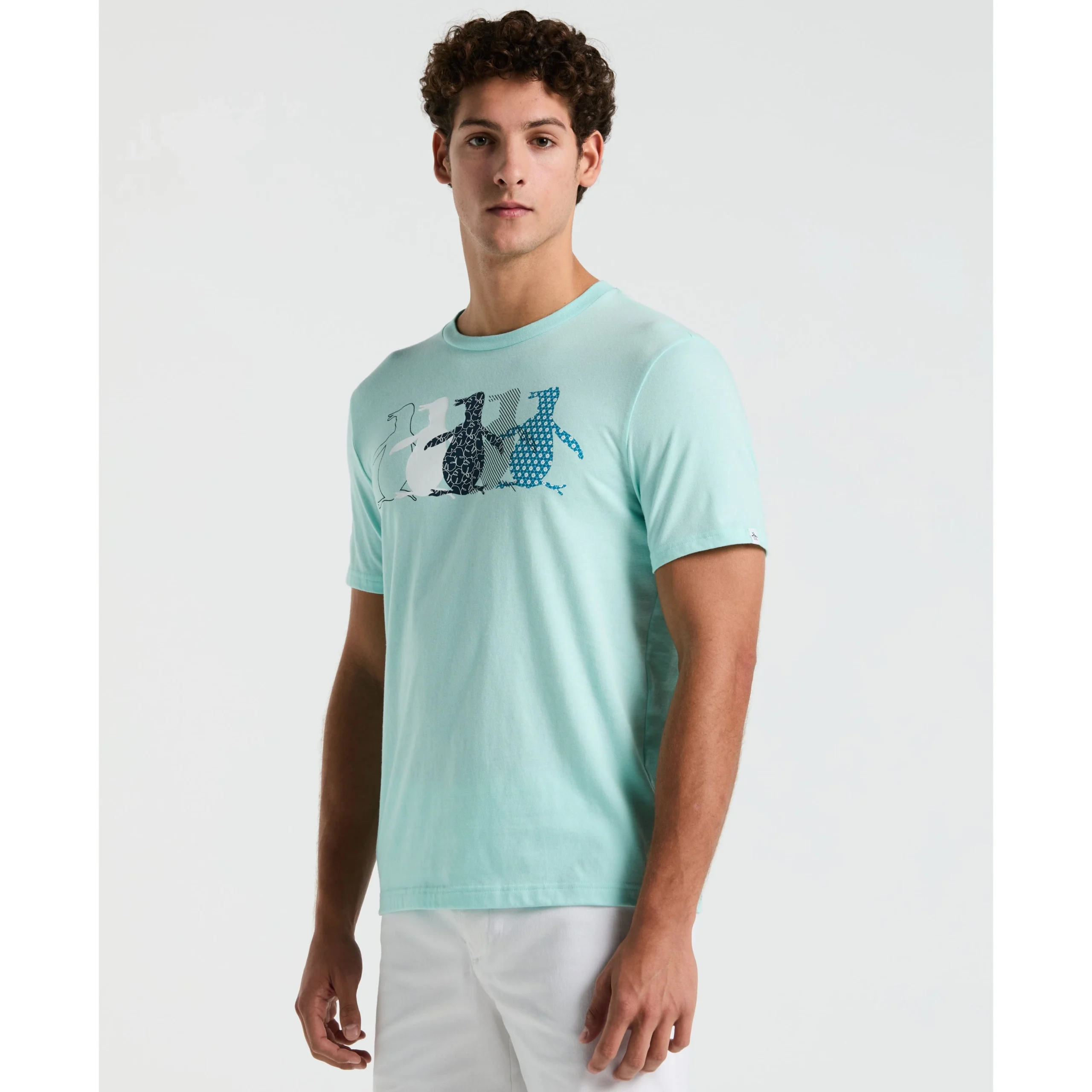 Jersey Overlap Pete Graphic Print Tee