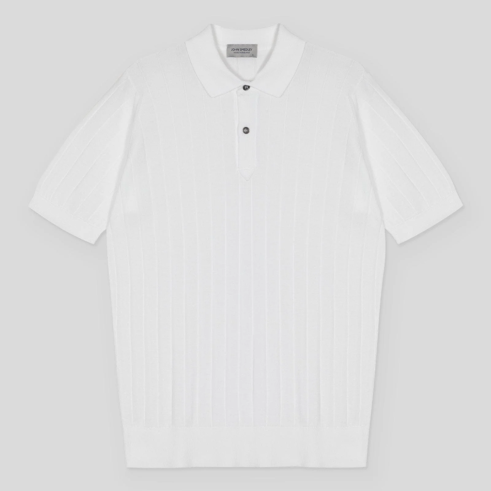 John Smedley - Men's - Leeshaw Shirt White, XL - Sea Island