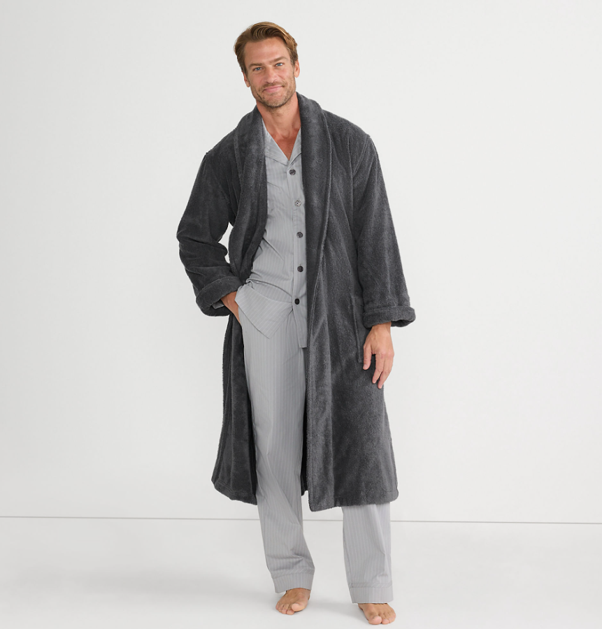 Men's Calf Length Turkish Terry Robe