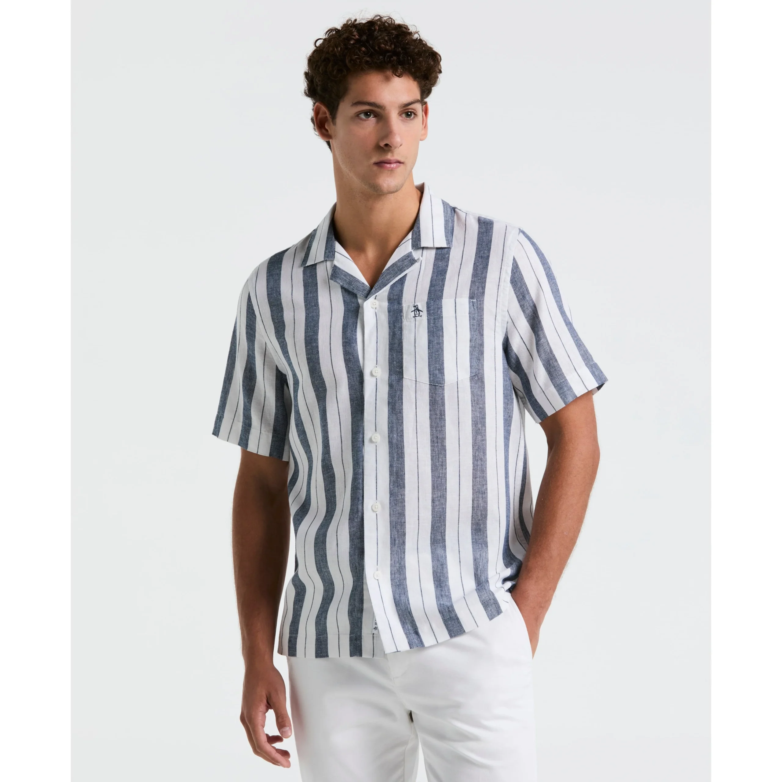 Camp Vertical Stripe Pocket Shirt