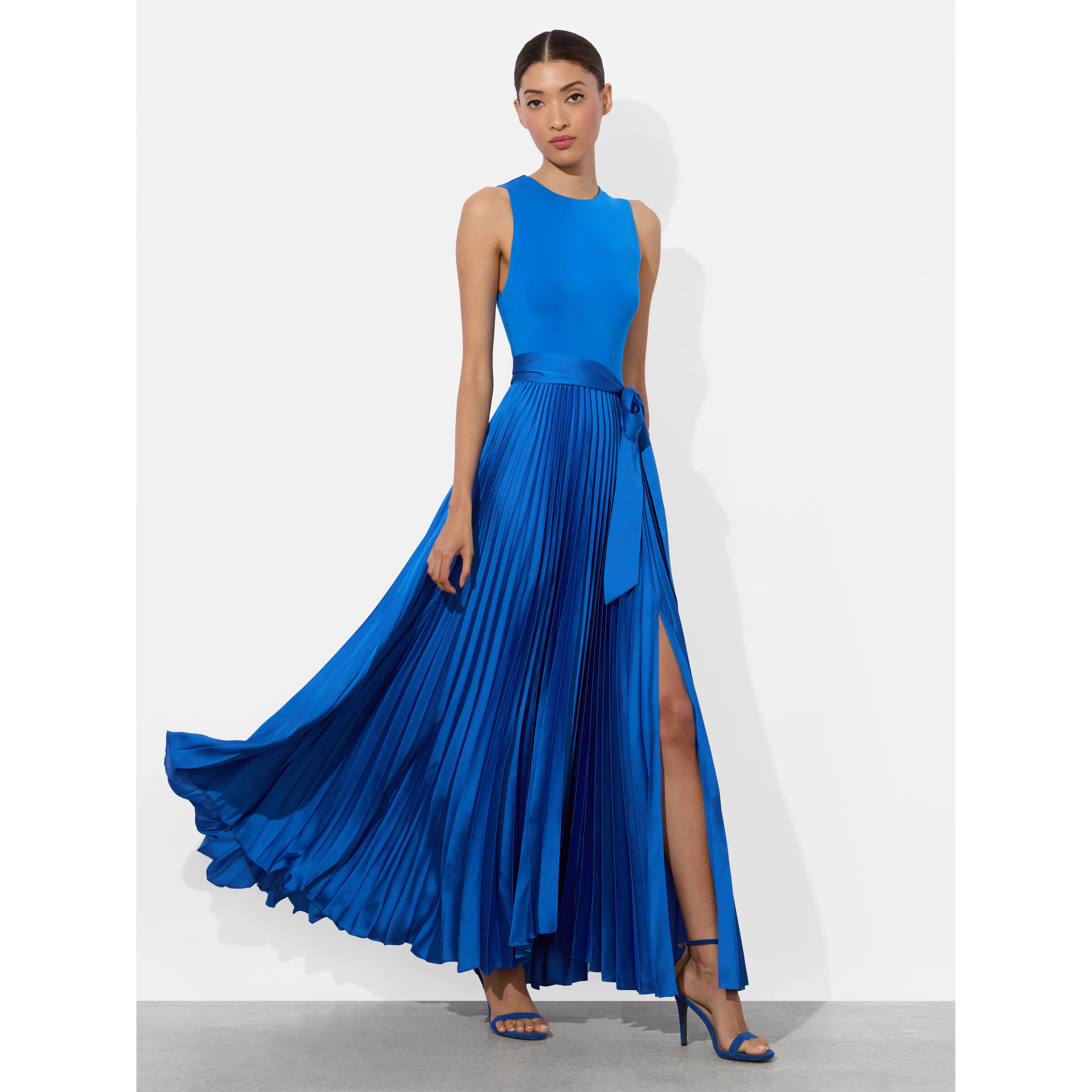 CHARA PLEATED MAXI DRESS